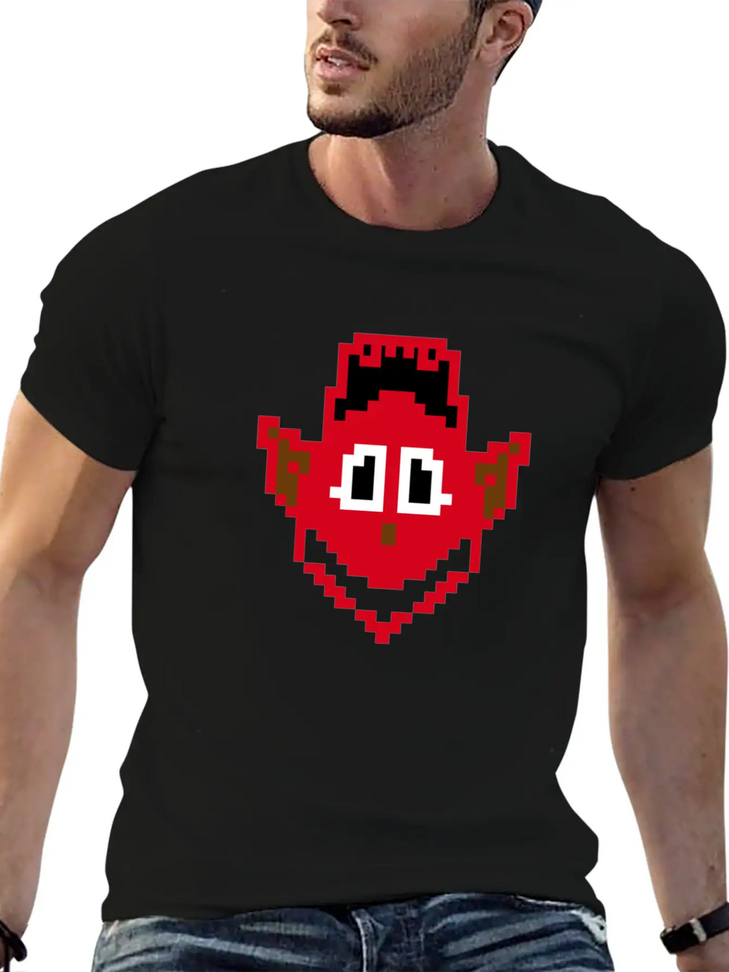 Devil Head Smile Essential Cotton Tee For Daily Outfits – Unisex Style