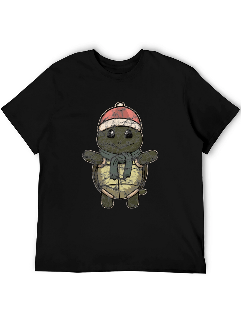 Winter Turtle Graphic T-Shirt