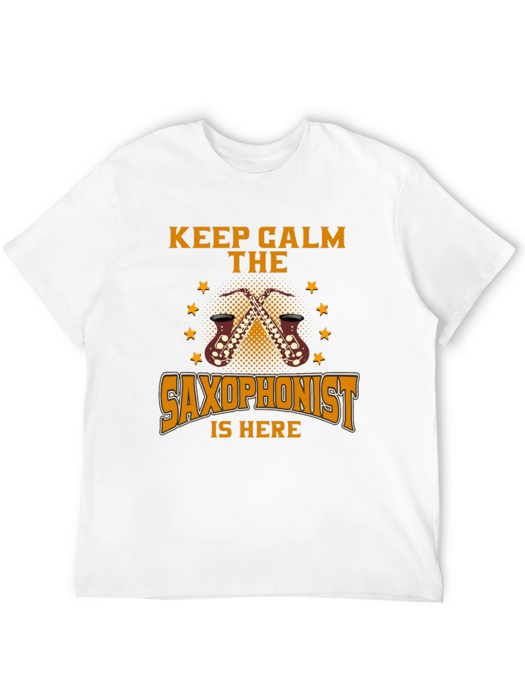 Keep Calm Saxophonist T-Shirt - Black
