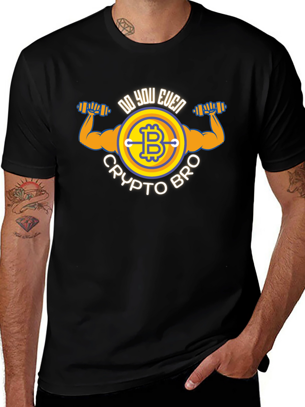 Crypto Bro Bitcoin Graphic T-Shirt