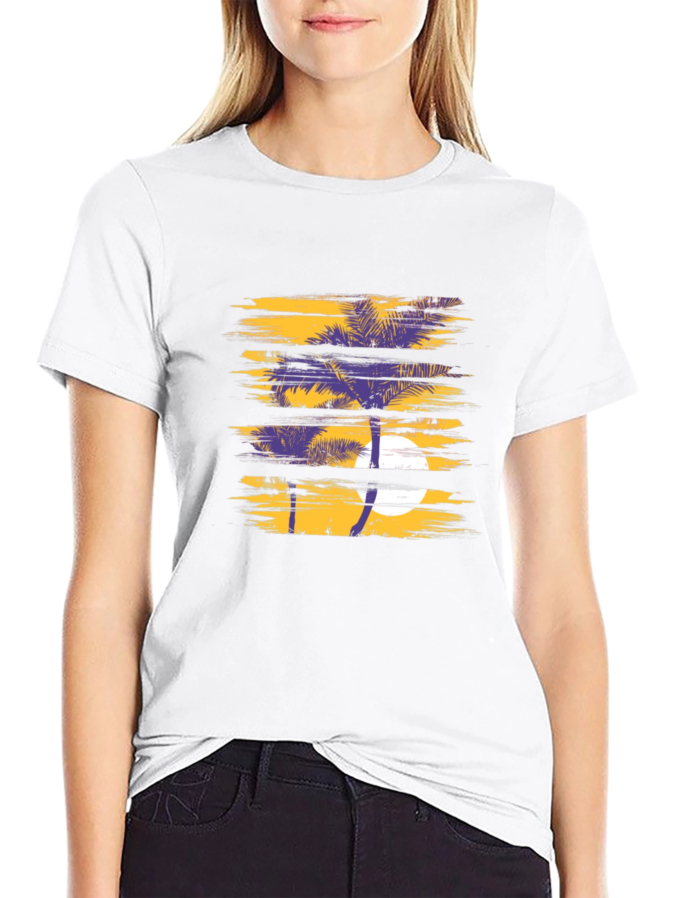 Tropical Sunset T-Shirt - Palm Tree Graphic Tee