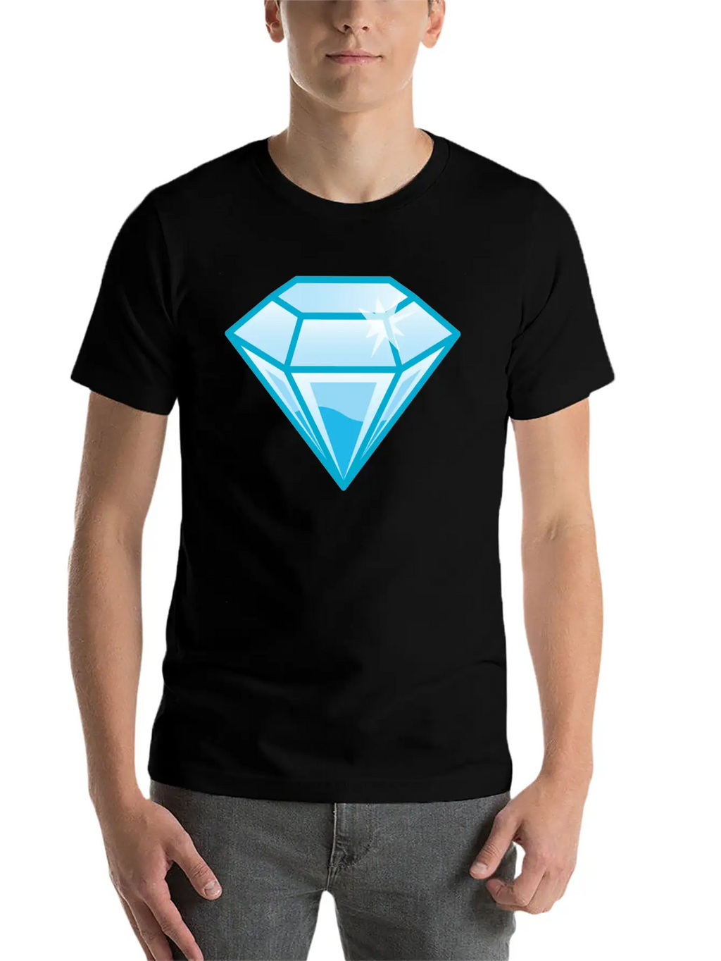 Diamond Breathable Soft Cotton T-Shirt – Timeless Casual Look