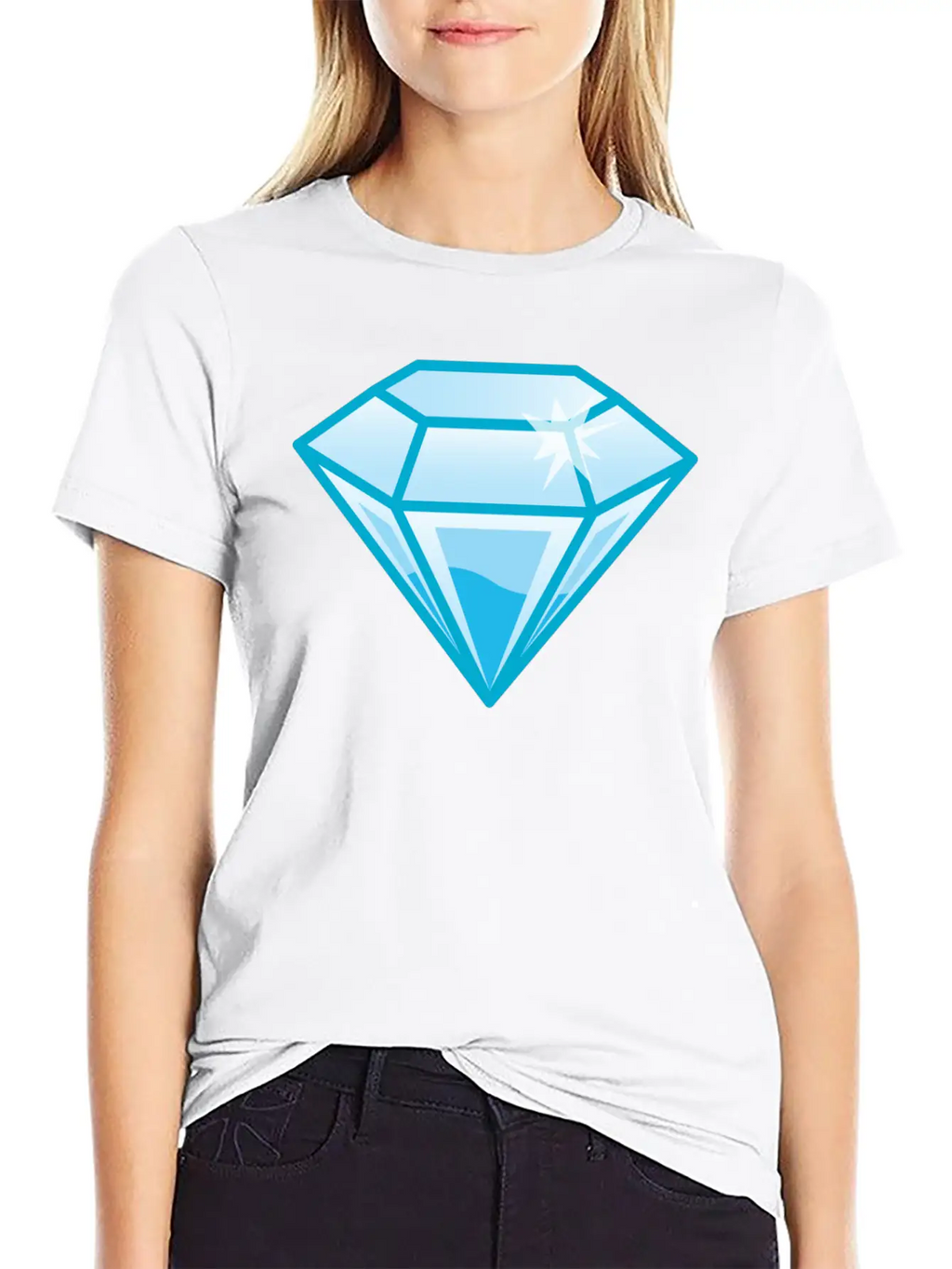 Diamond Breathable Soft Cotton T-Shirt – Timeless Casual Look