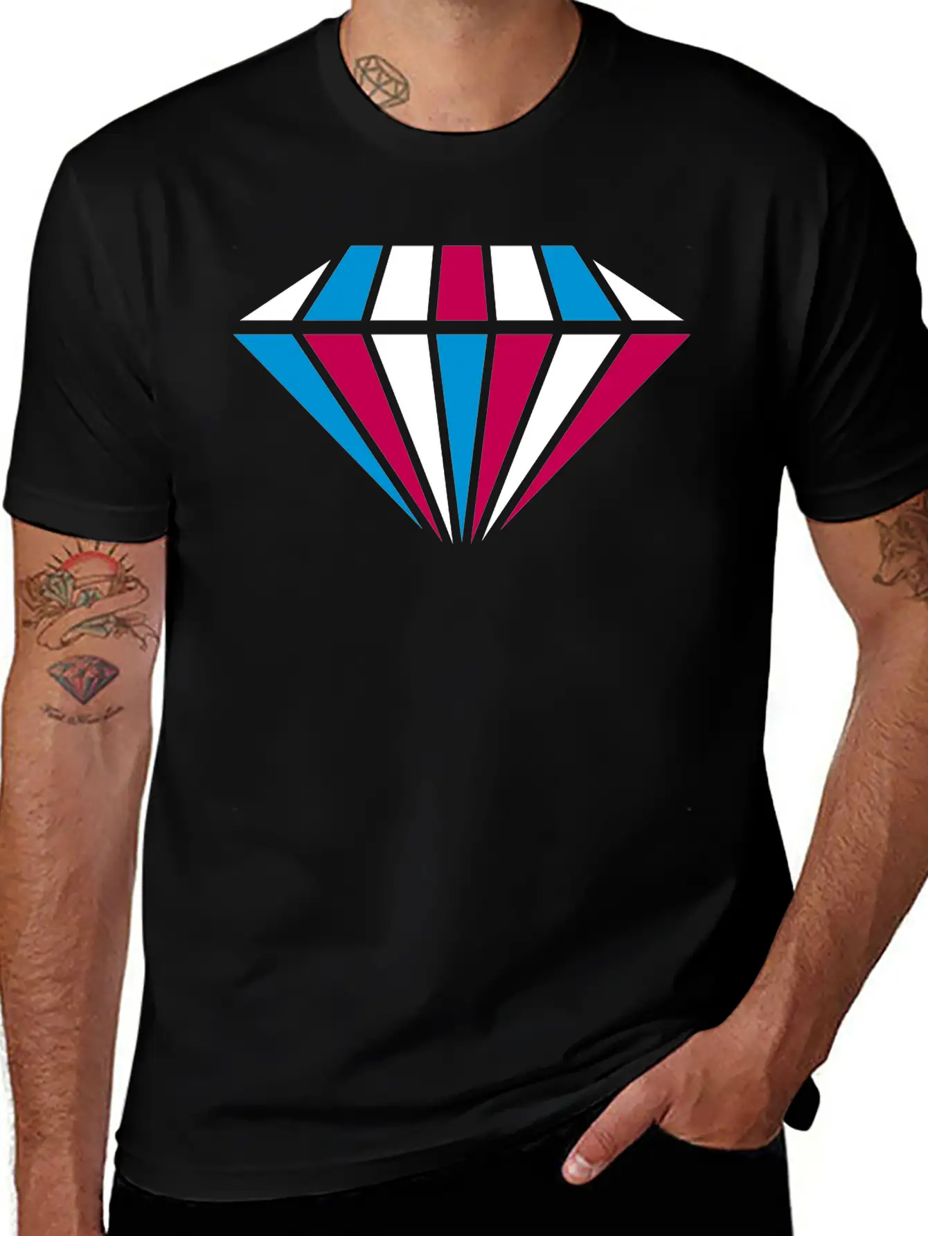 Diamond Colorful Hipster Cool Empire Jewelry Beaut Classic Cotton Tee – Unisex Comfort For Any Season