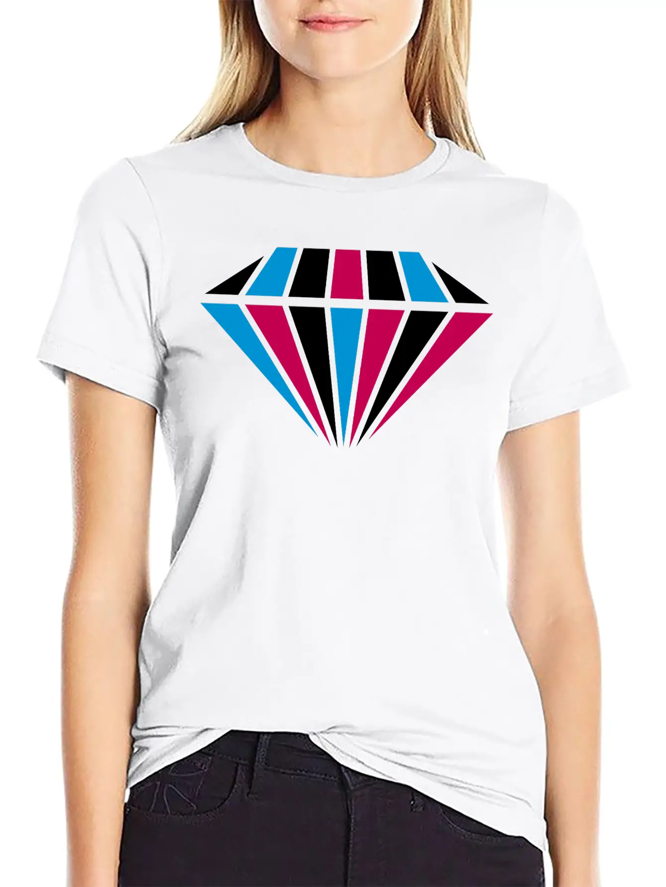 Diamond Colorful Hipster Cool Empire Jewelry Beaut Classic Cotton Tee – Unisex Comfort For Any Season