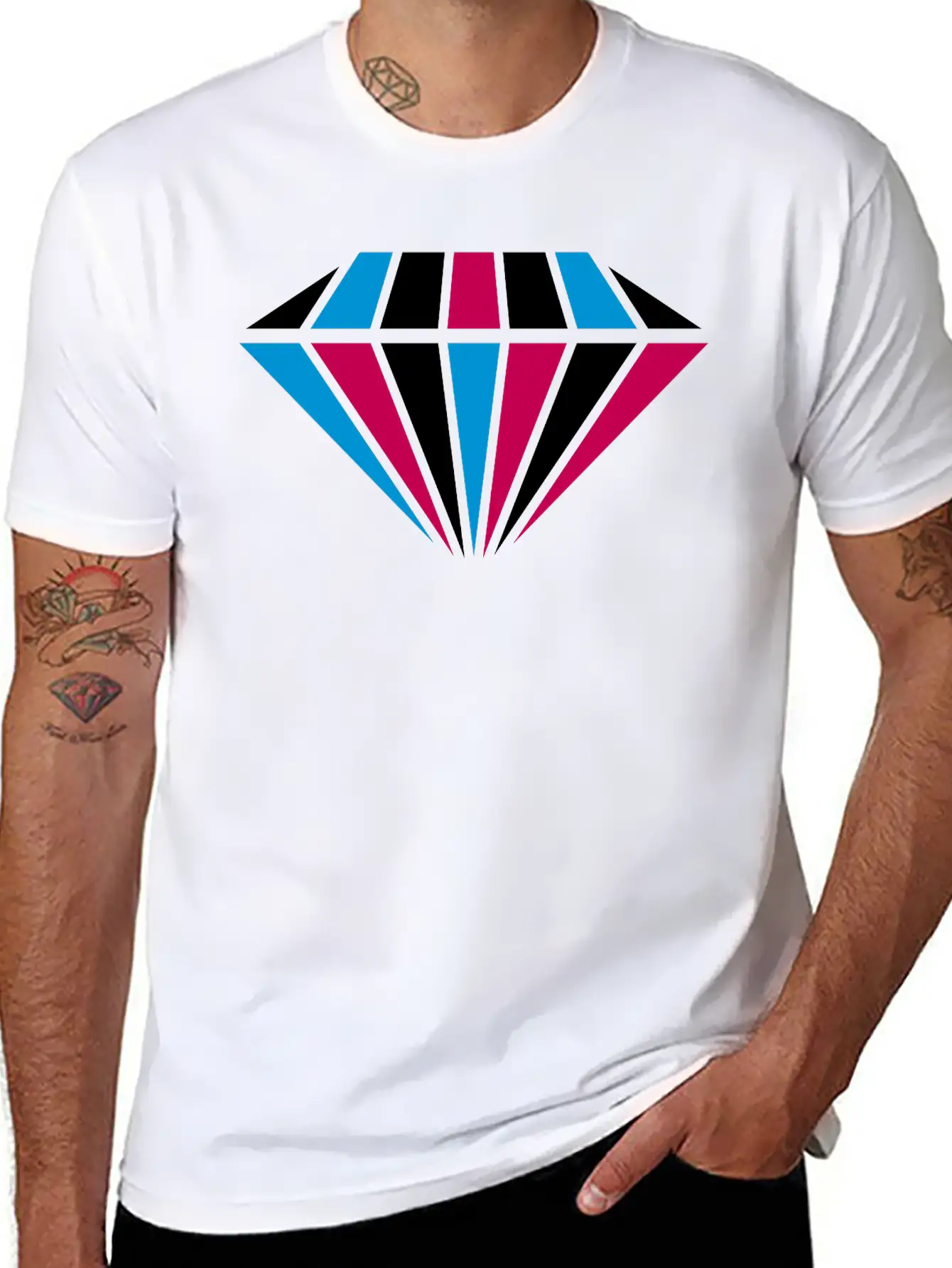 Diamond Colorful Hipster Cool Empire Jewelry Beaut Classic Cotton Tee – Unisex Comfort For Any Season