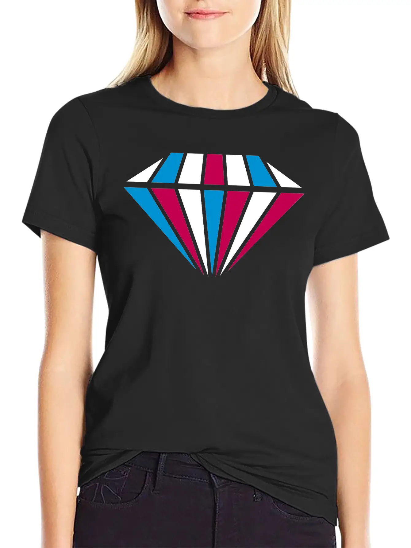 Diamond Colorful Hipster Cool Empire Jewelry Beaut Classic Cotton Tee – Unisex Comfort For Any Season