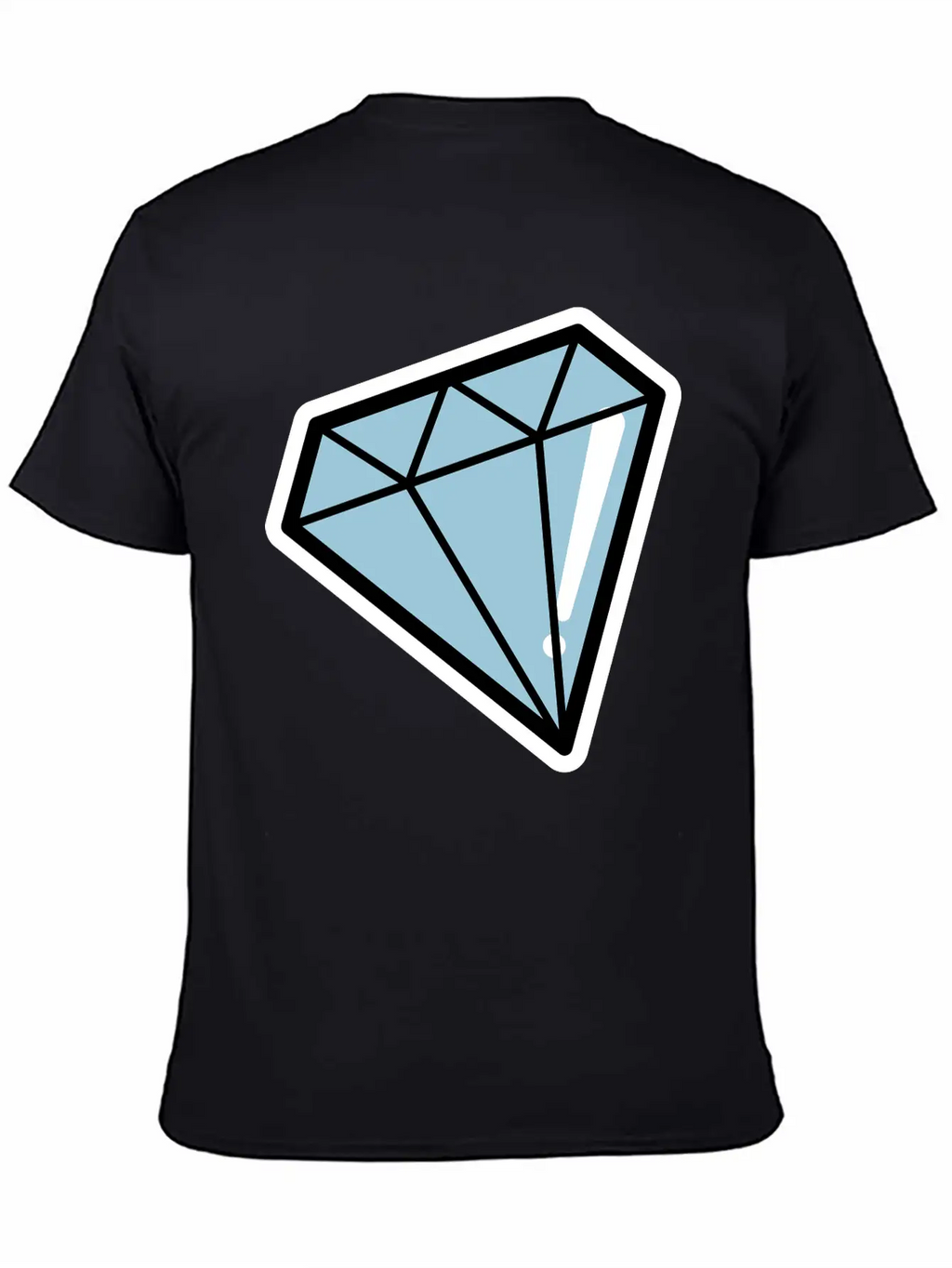 Diamond, Pop Art, Retro Diamond Essential Cotton Tee For Daily Outfits – Unisex Style