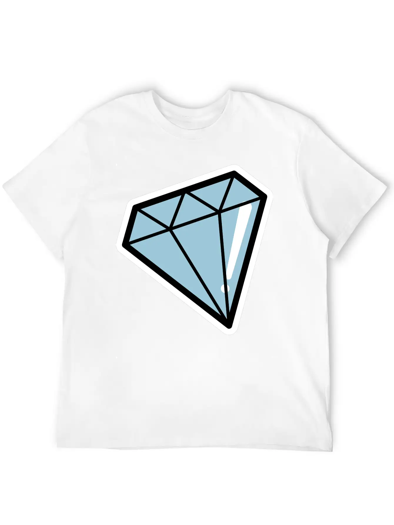 Diamond, Pop Art, Retro Diamond Essential Cotton Tee For Daily Outfits – Unisex Style