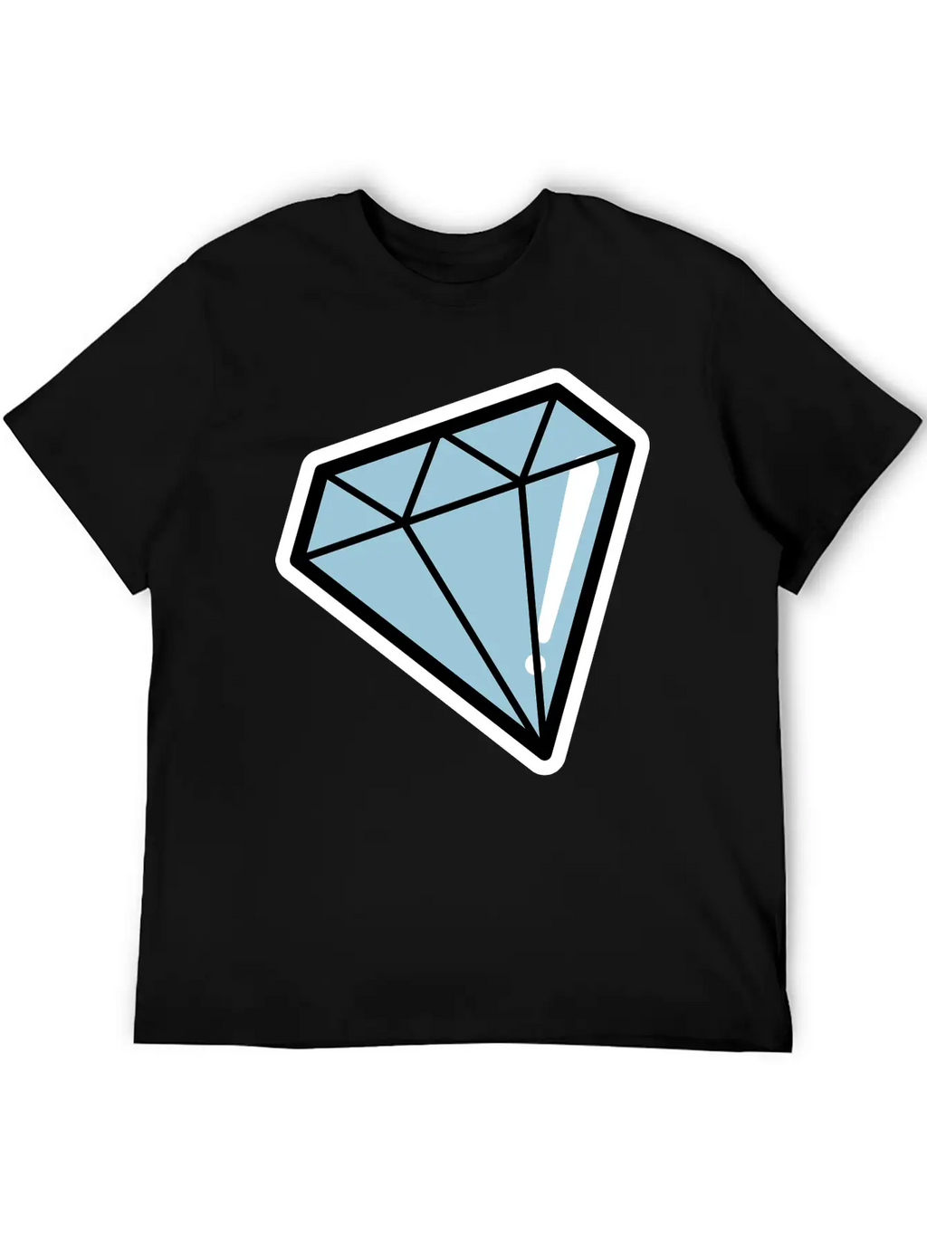 Diamond, Pop Art, Retro Diamond Essential Cotton Tee For Daily Outfits – Unisex Style