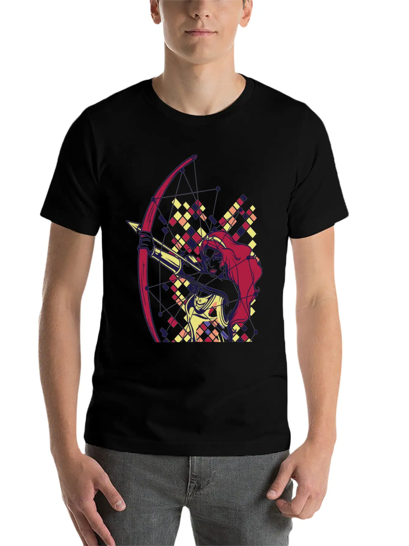 DIANA The Goddess Of The Hunt, The Moon And Nature Basic Graphic T-Shirt – Daily Comfort In Soft Cotton