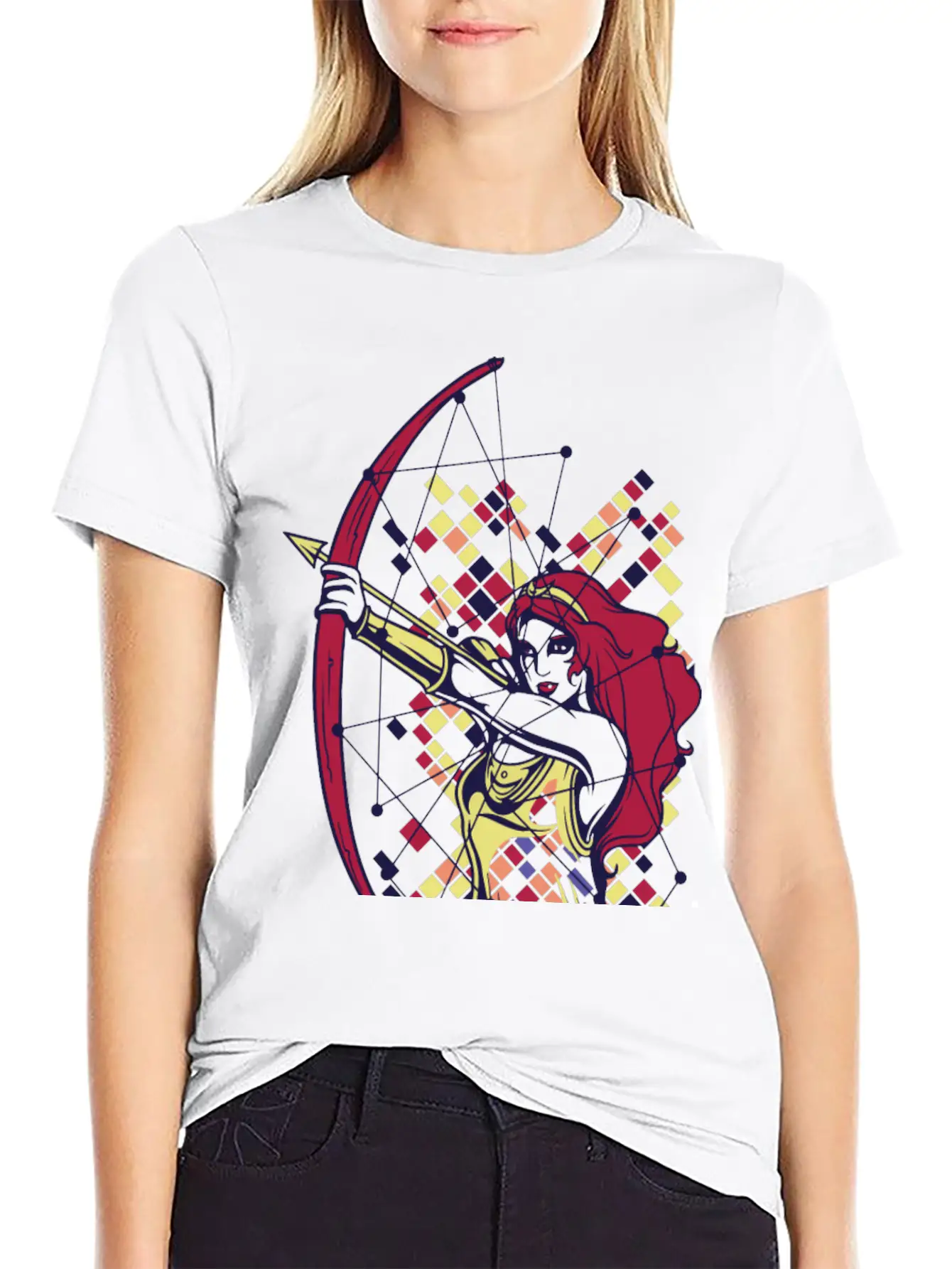 DIANA The Goddess Of The Hunt, The Moon And Nature Basic Graphic T-Shirt – Daily Comfort In Soft Cotton