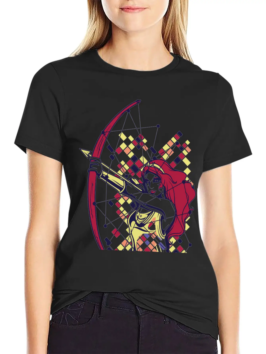 DIANA The Goddess Of The Hunt, The Moon And Nature Basic Graphic T-Shirt – Daily Comfort In Soft Cotton