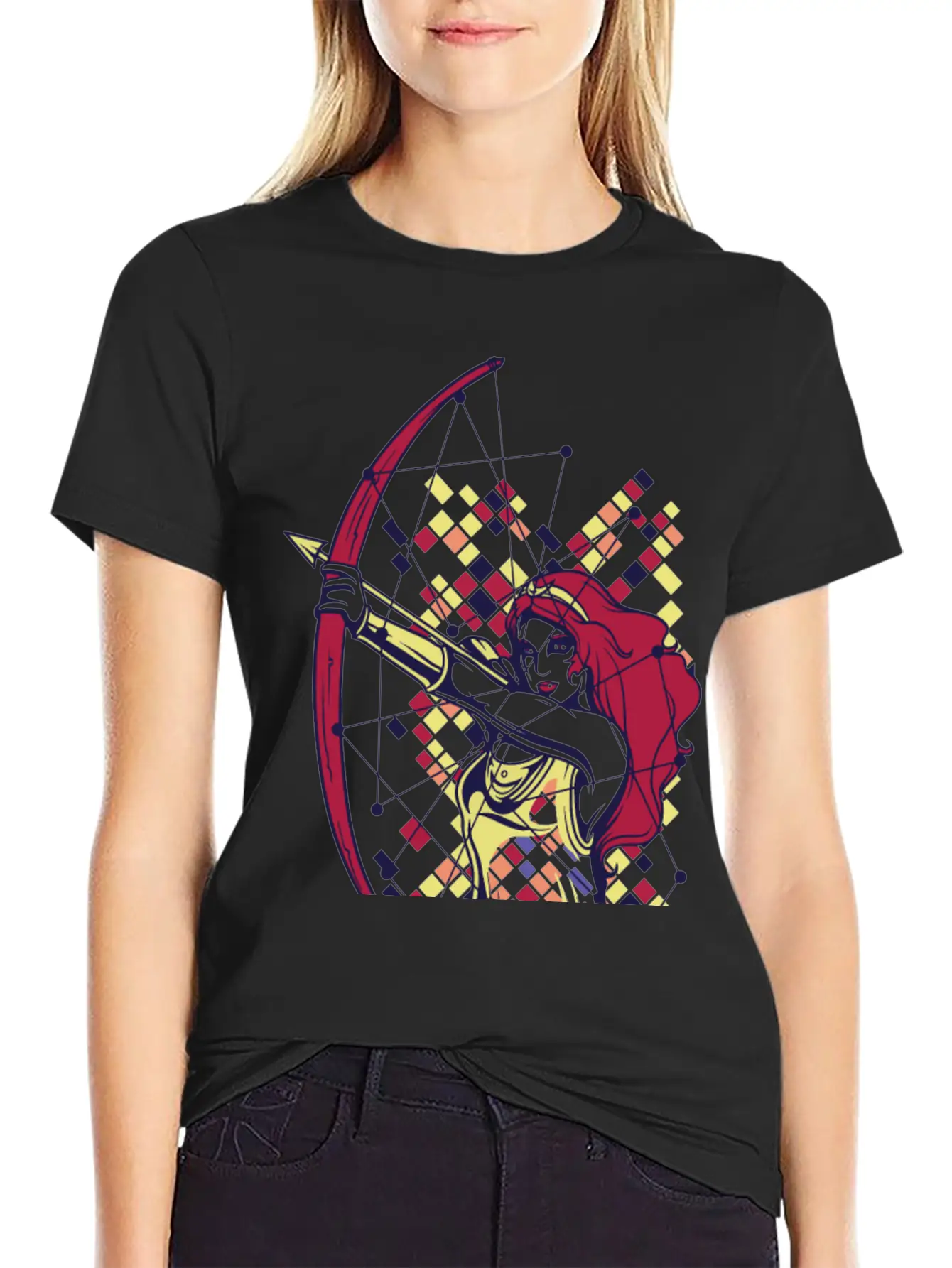 DIANA The Goddess Of The Hunt, The Moon And Nature Basic Graphic T-Shirt – Daily Comfort In Soft Cotton