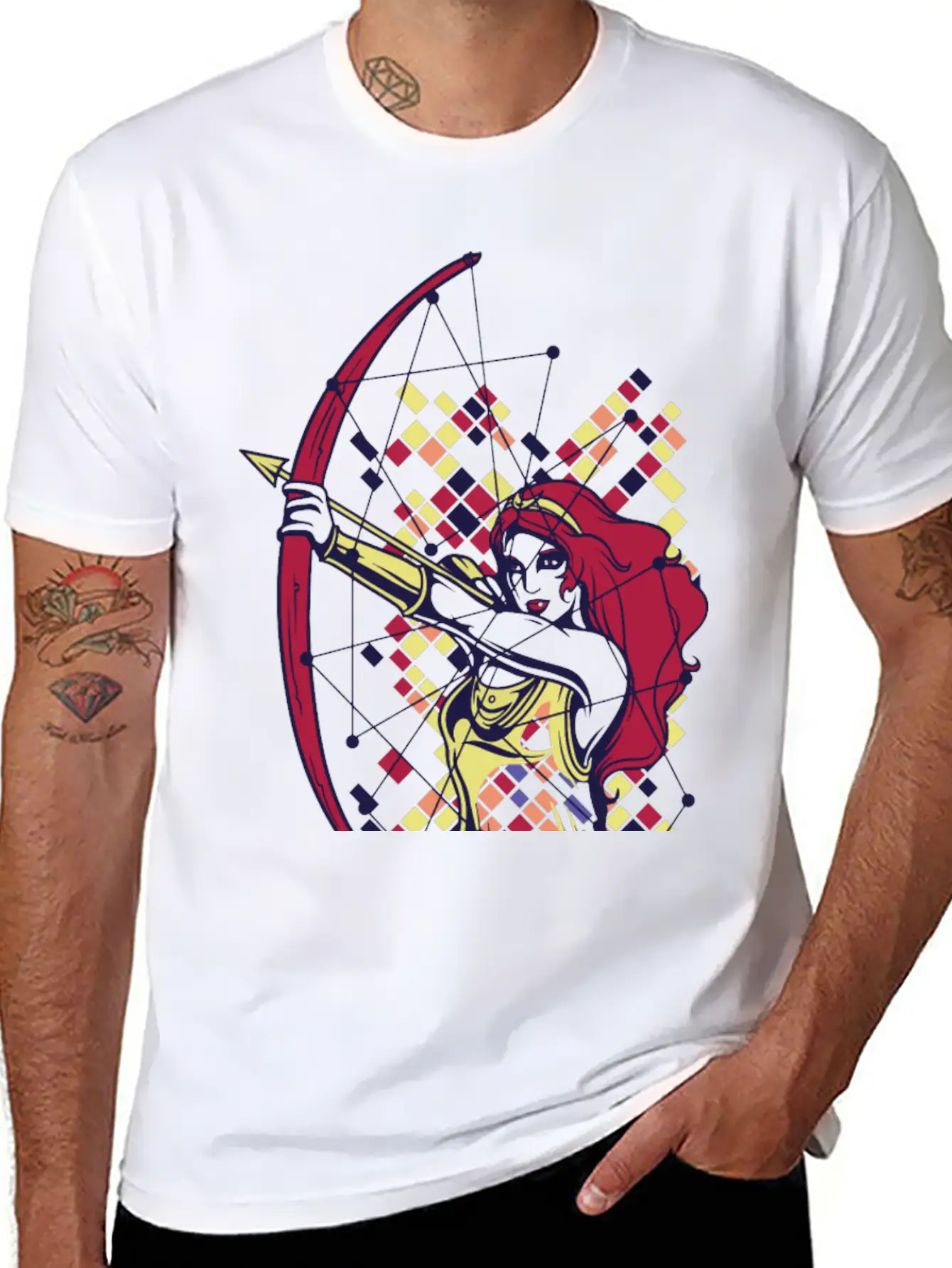 DIANA The Goddess Of The Hunt, The Moon And Nature Basic Graphic T-Shirt – Daily Comfort In Soft Cotton