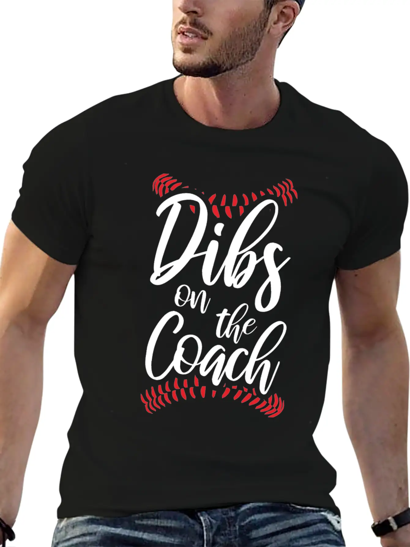 Dibs On The Coach Funny Coach Lover Apperel Basic Graphic T-Shirt – Daily Comfort In Soft Cotton