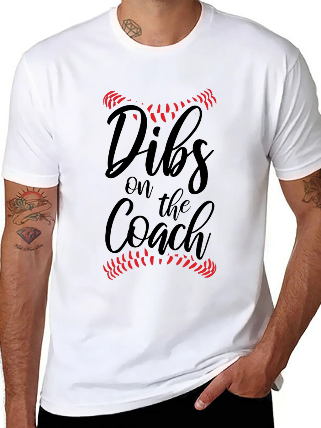 Dibs On The Coach Funny Coach Lover Apperel Basic Graphic T-Shirt – Daily Comfort In Soft Cotton