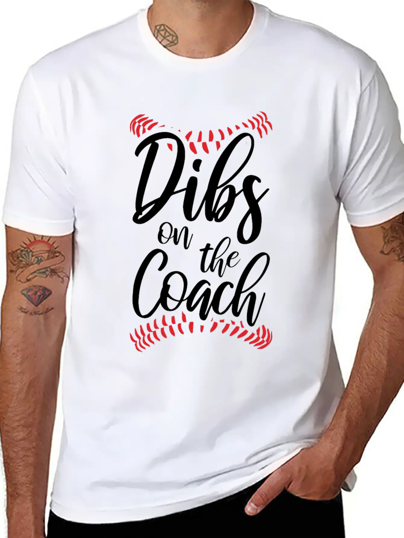 Dibs On The Coach Funny Coach Lover Apperel Basic Graphic T-Shirt – Daily Comfort In Soft Cotton
