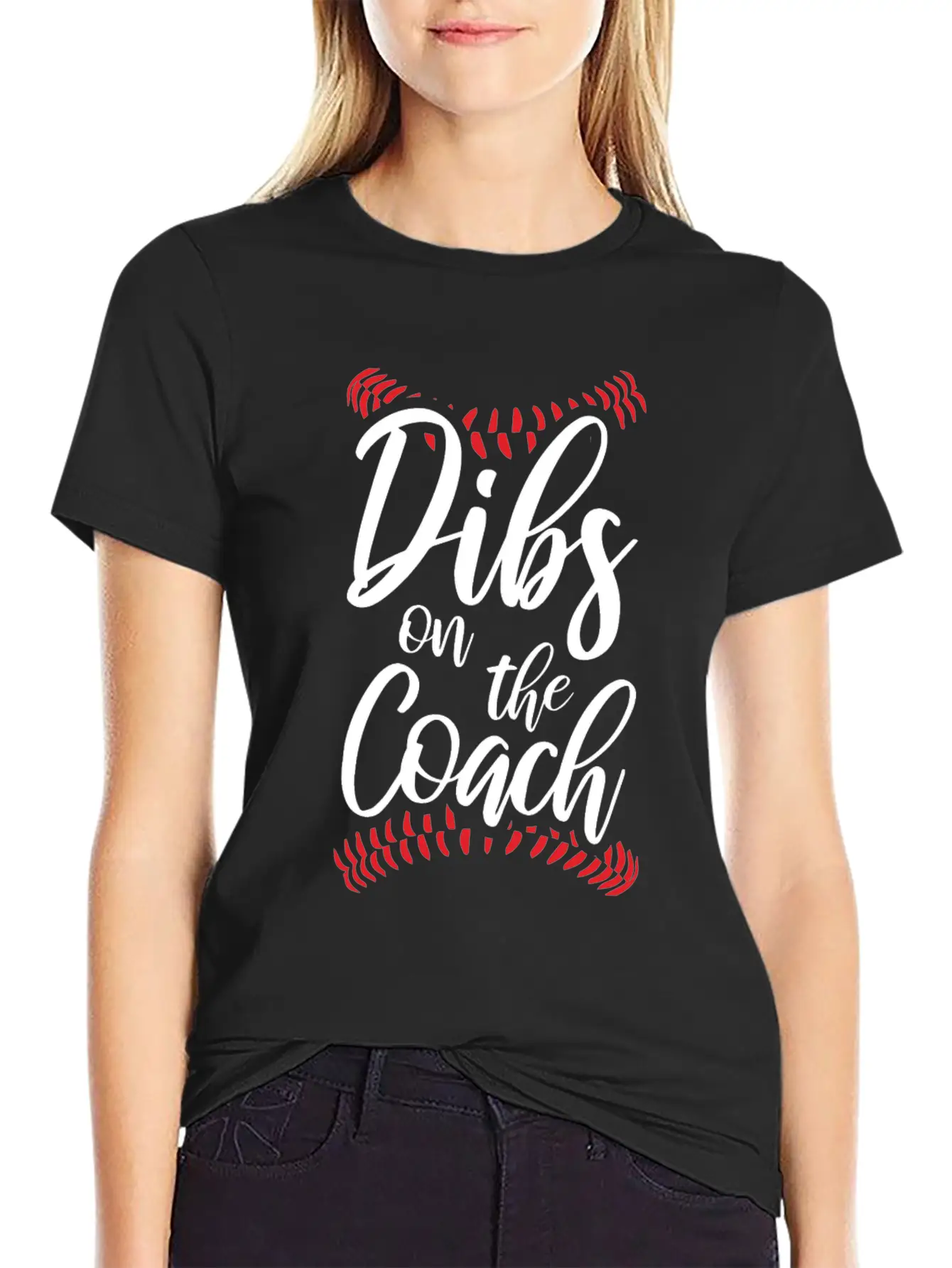 Dibs On The Coach Funny Coach Lover Apperel Basic Graphic T-Shirt – Daily Comfort In Soft Cotton