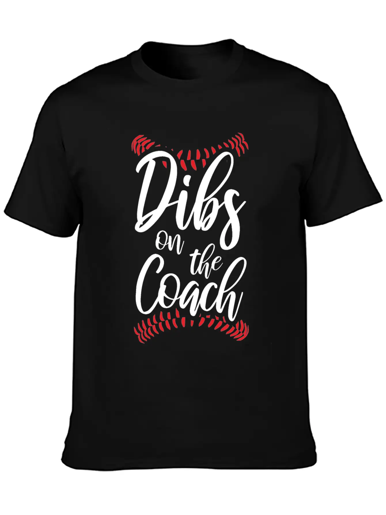 Dibs On The Coach Funny Coach Lover Apperel Basic Graphic T-Shirt – Daily Comfort In Soft Cotton