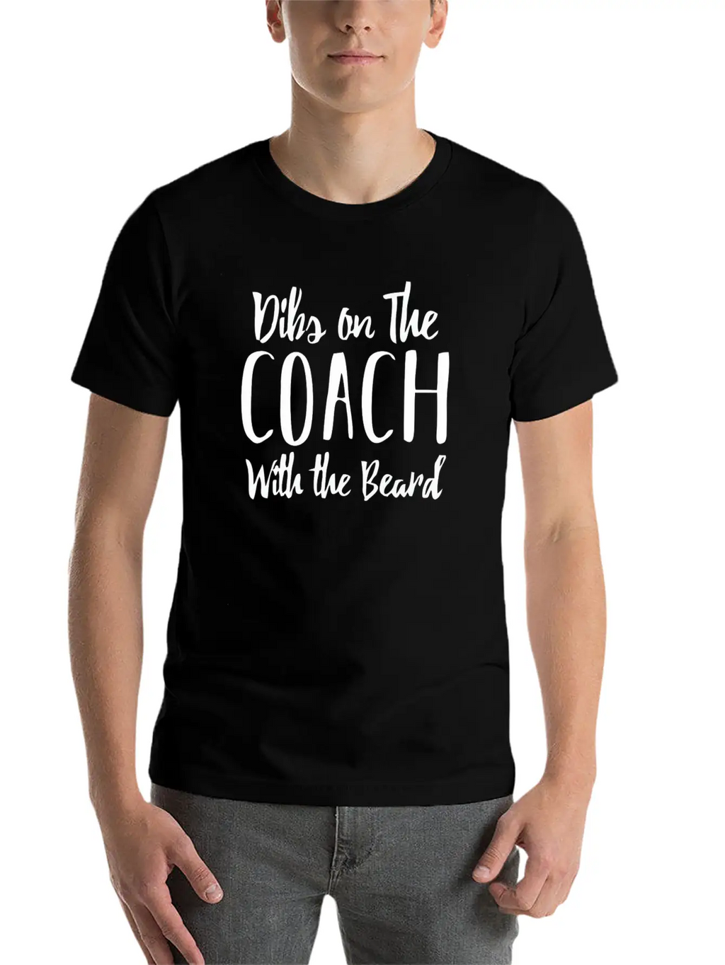 Dibs On The Coach With The Beard | Coach's Wife Breathable Graphic T-Shirt – Perfect For Casual Days