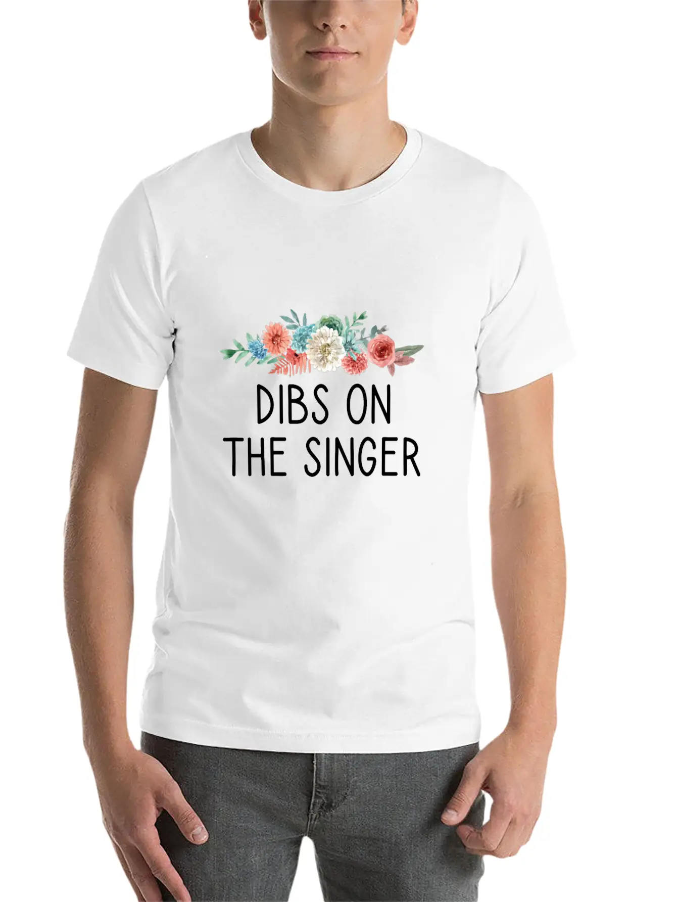 Dibs On The Singer Funny Singer Gift Basic Graphic T-Shirt – Daily Comfort In Soft Cotton