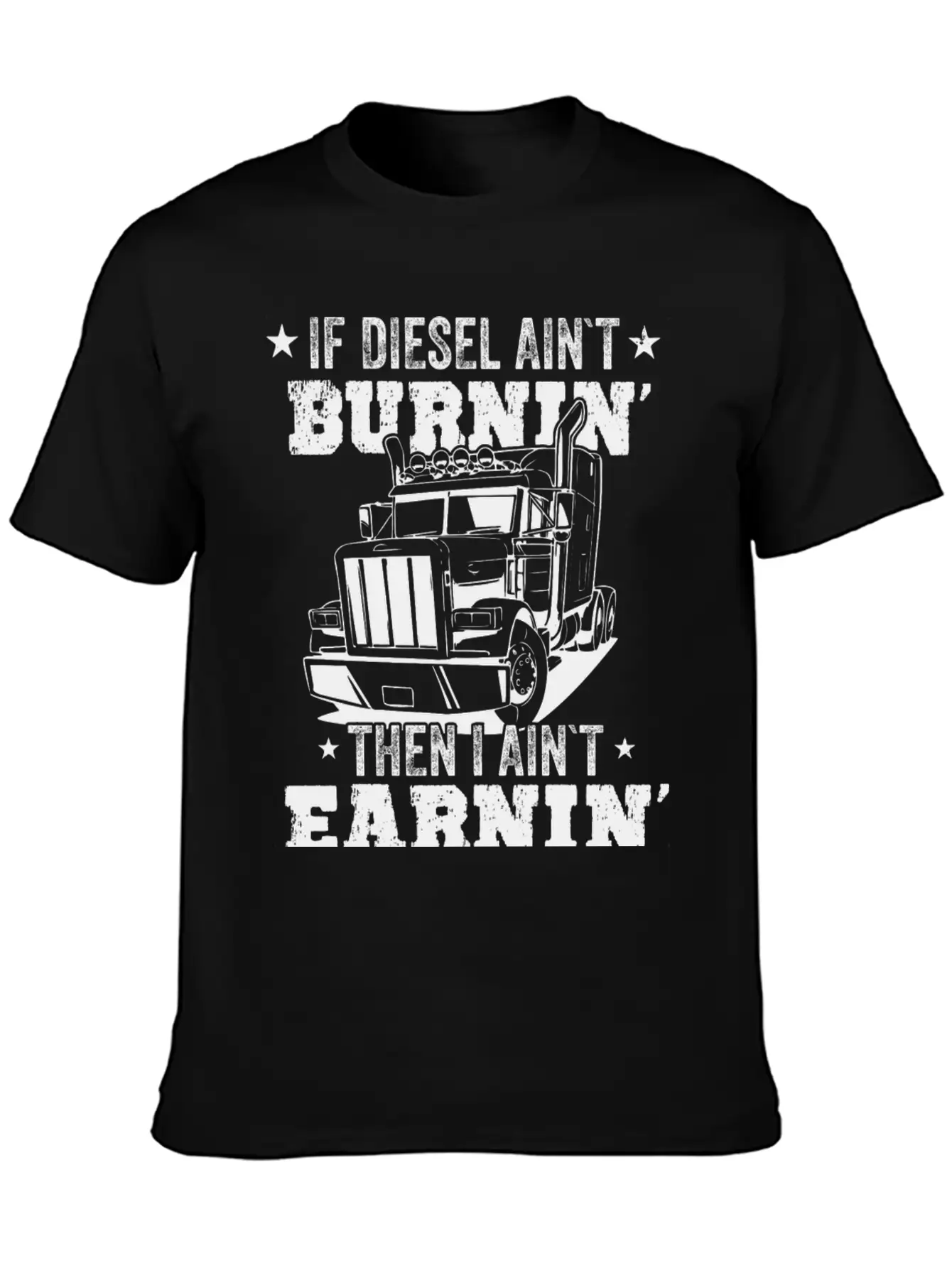 Diesel Burning Truck Driver Gift Timeless Short Sleeve Tee – Comfy And Minimalist Design