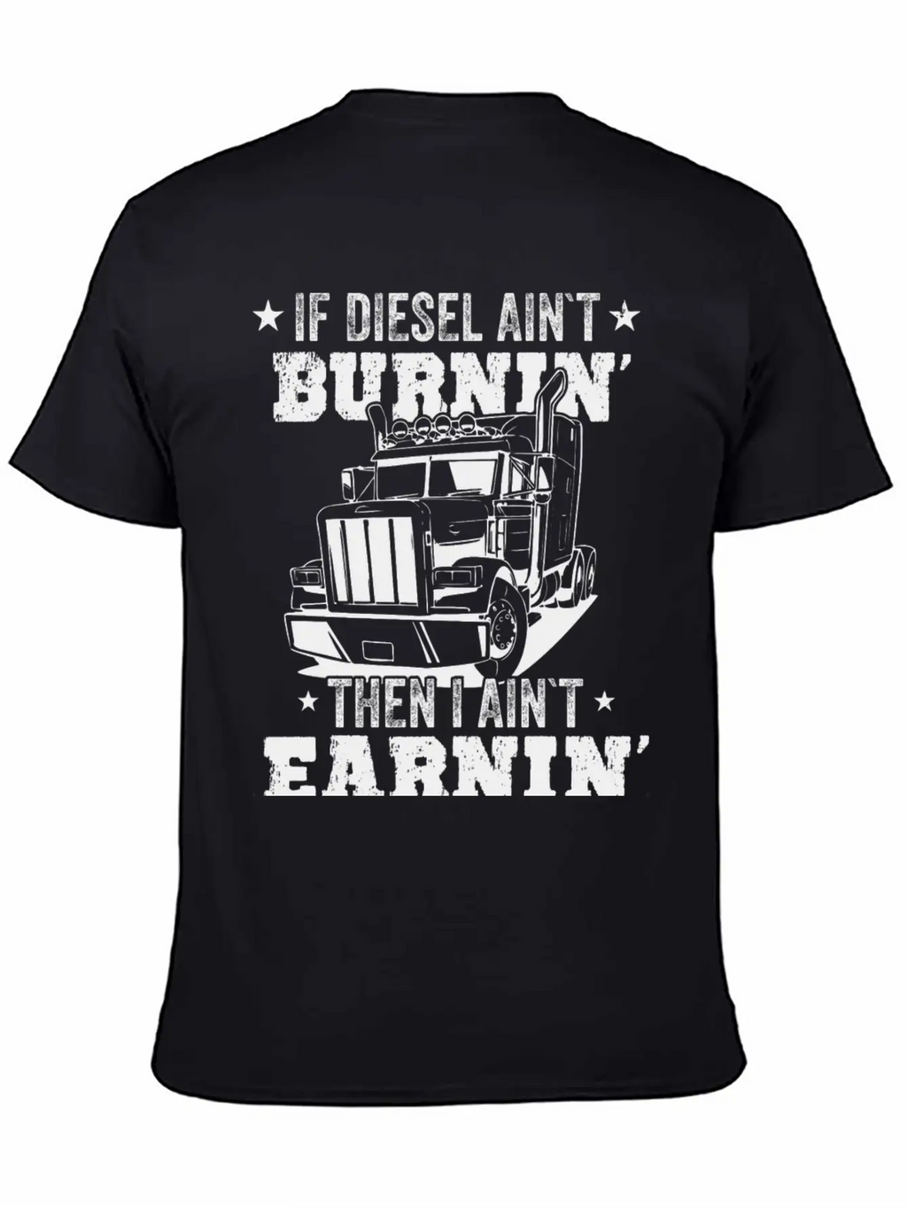 Diesel Burning Truck Driver Gift Timeless Short Sleeve Tee – Comfy And Minimalist Design