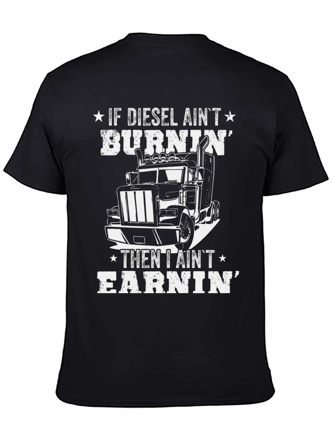 Diesel Burning Truck Driver Gift Timeless Short Sleeve Tee – Comfy And Minimalist Design