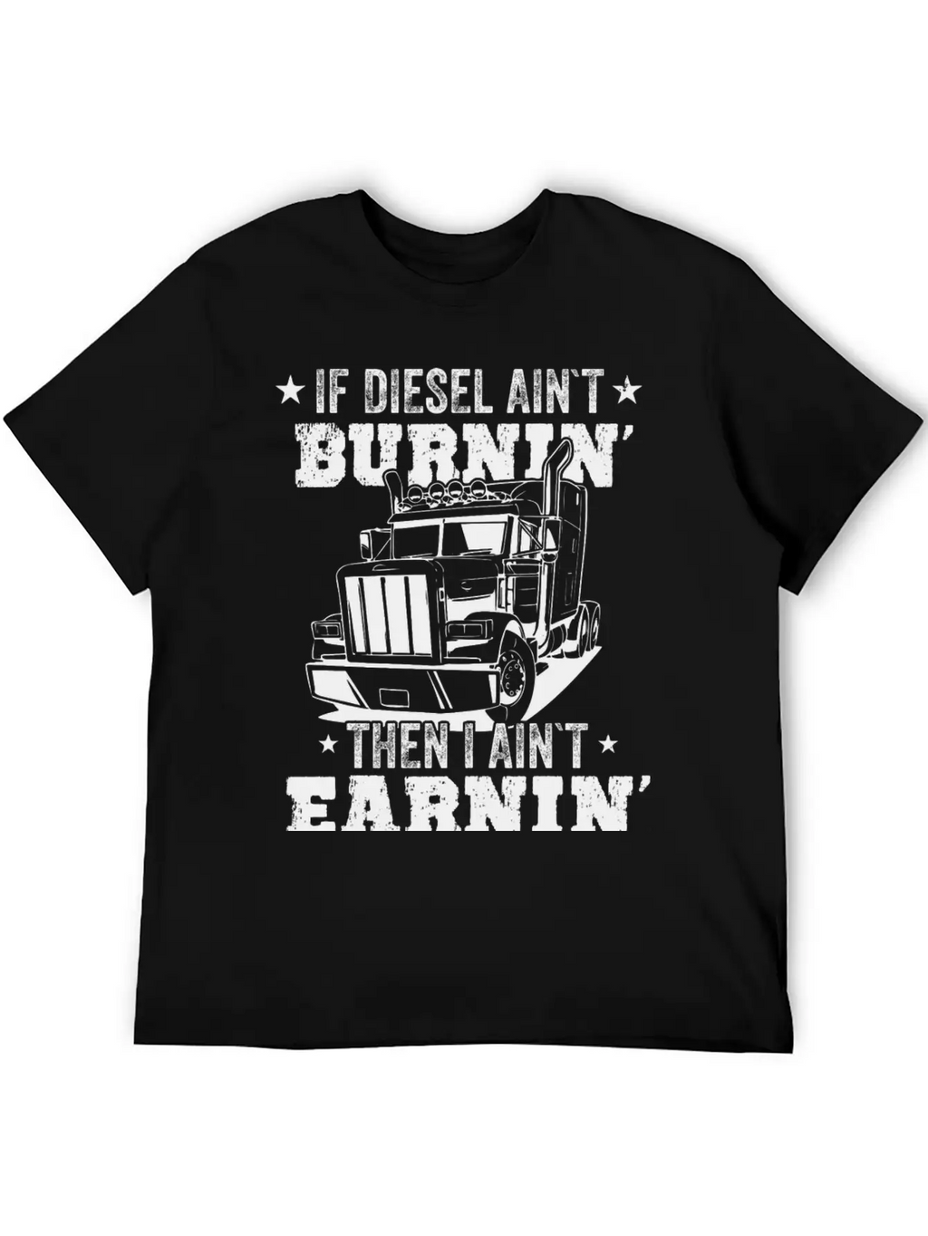 Diesel Burning Truck Driver Gift Timeless Short Sleeve Tee – Comfy And Minimalist Design