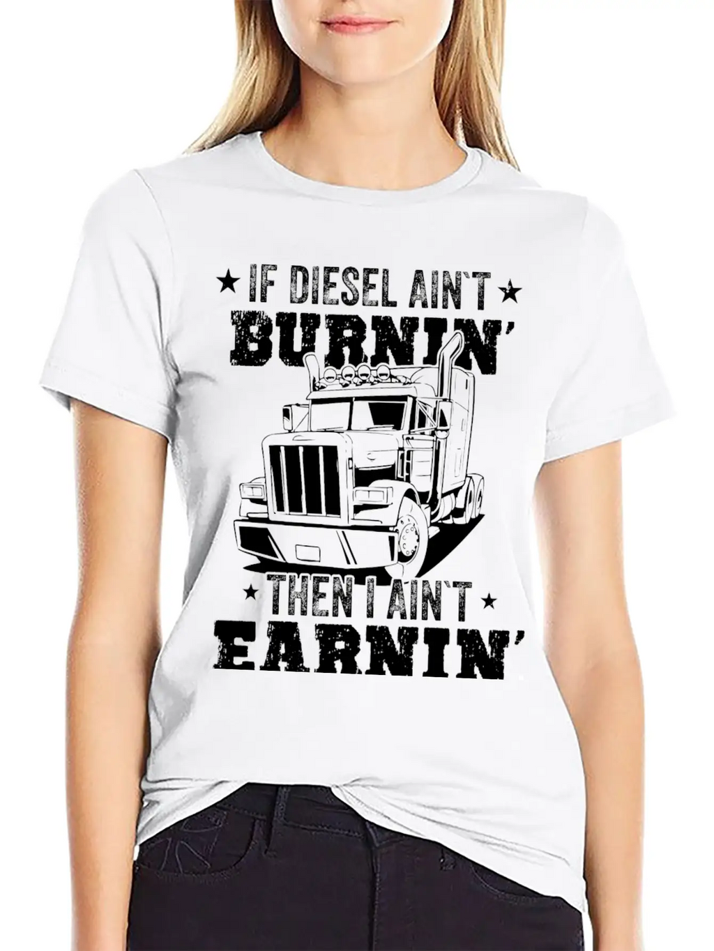 Diesel Burning Truck Driver Gift Timeless Short Sleeve Tee – Comfy And Minimalist Design