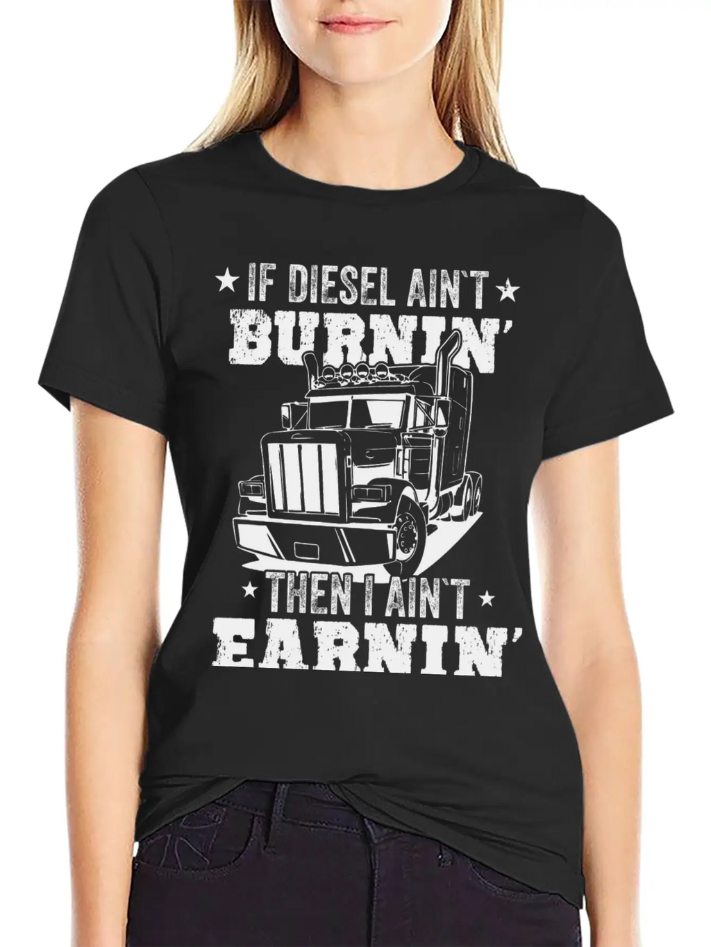 Diesel Burning Truck Driver Gift Timeless Short Sleeve Tee – Comfy And Minimalist Design