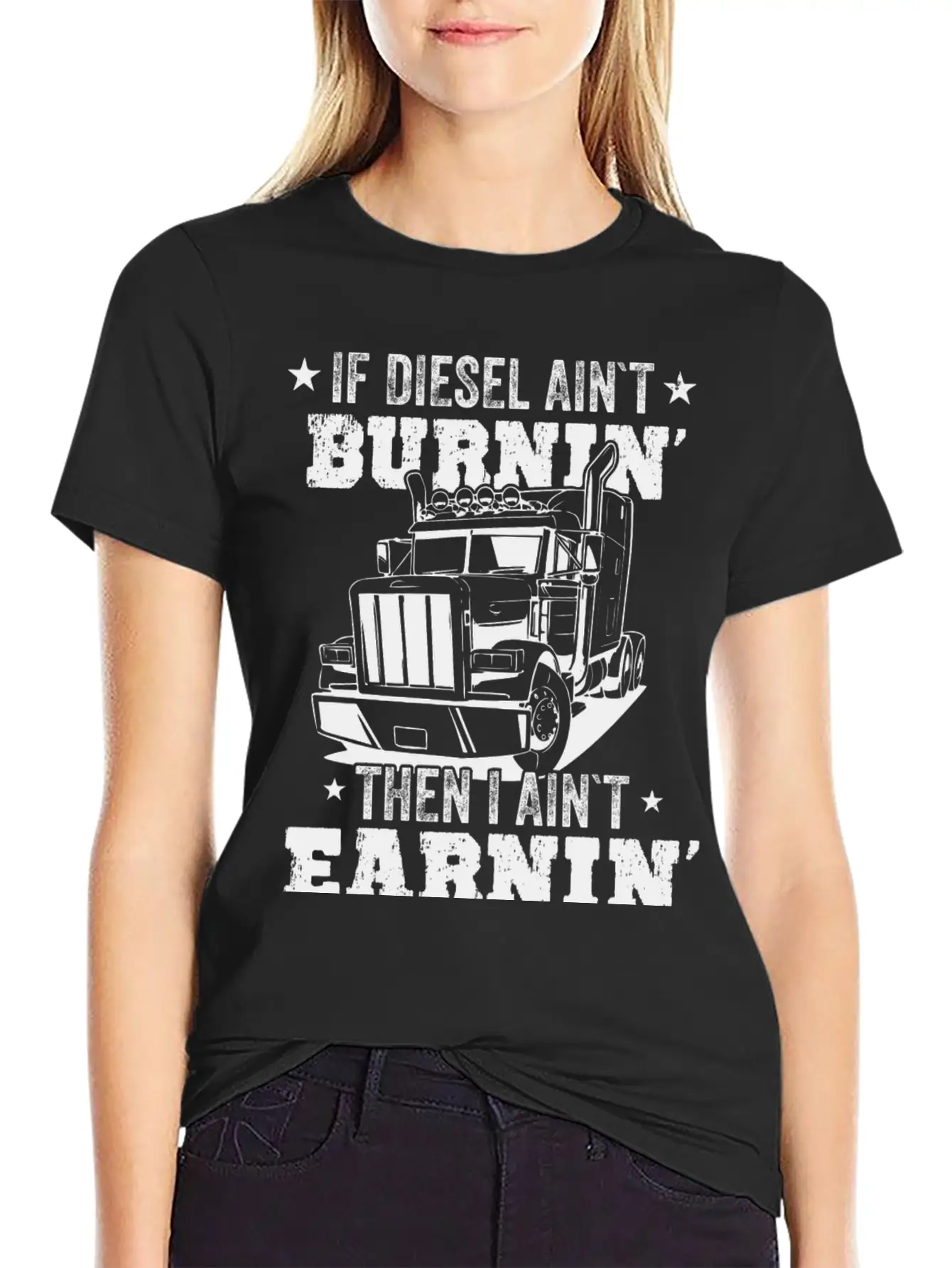 Diesel Burning Truck Driver Gift Timeless Short Sleeve Tee – Comfy And Minimalist Design