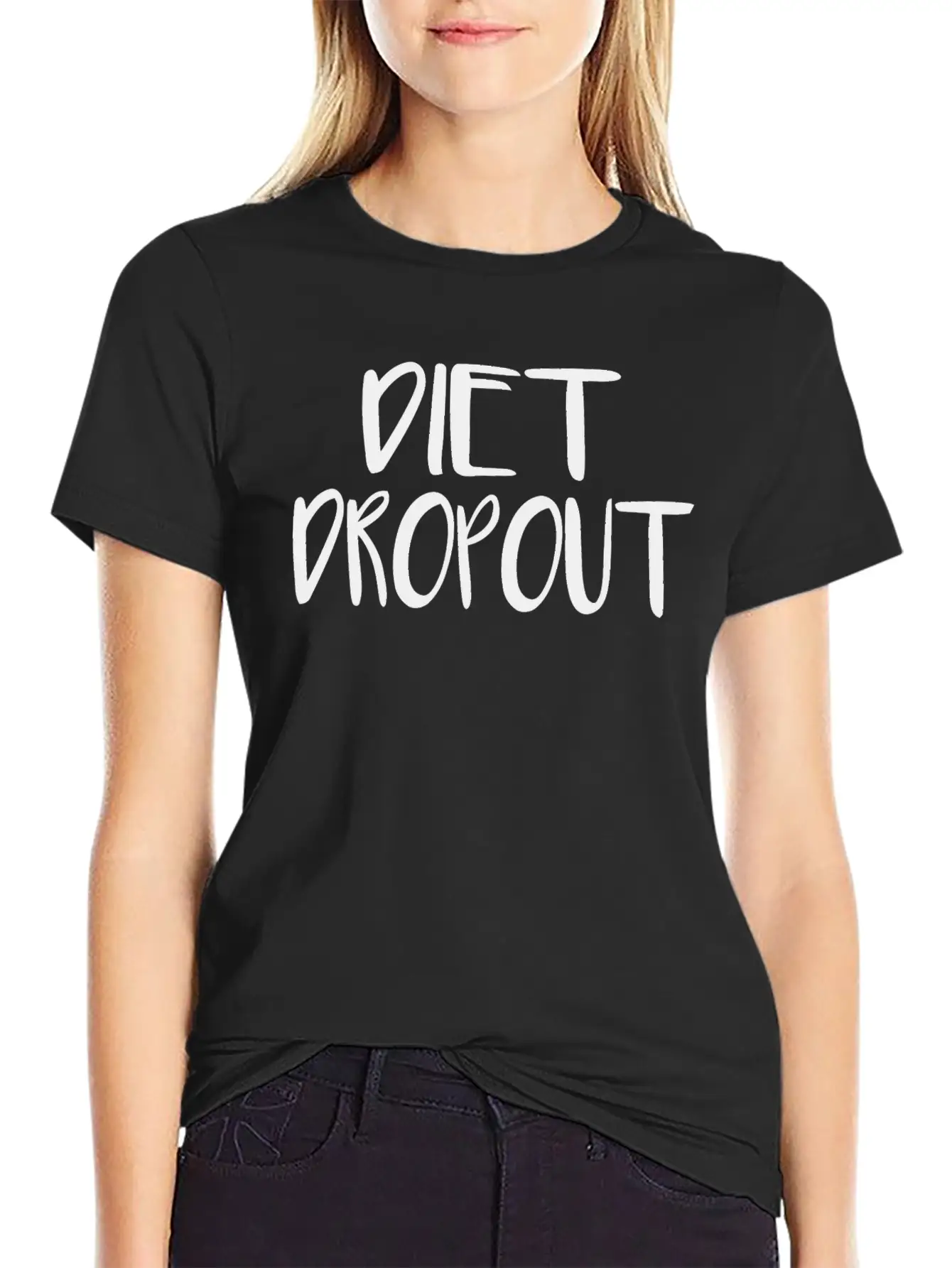 Diet Dropout Breathable Soft Cotton T-Shirt – Timeless Casual Look