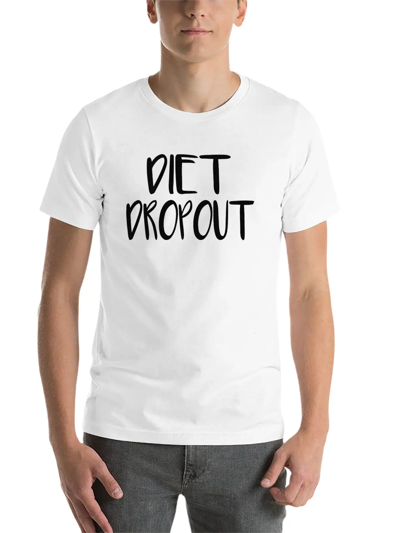 Diet Dropout Breathable Soft Cotton T-Shirt – Timeless Casual Look