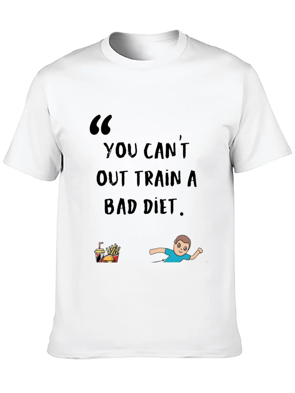 Diet Fitness Funny Gift Breathable Graphic T-Shirt – Perfect For Casual Days