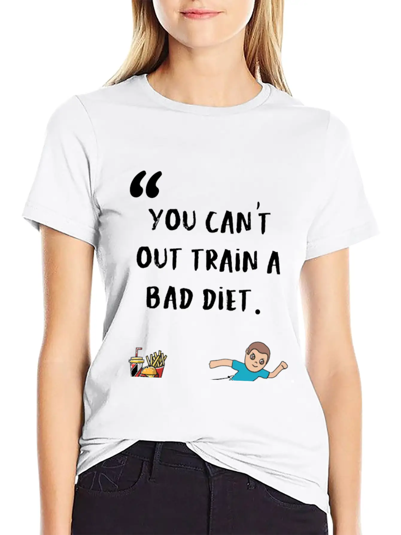 Diet Fitness Funny Gift Breathable Graphic T-Shirt – Perfect For Casual Days