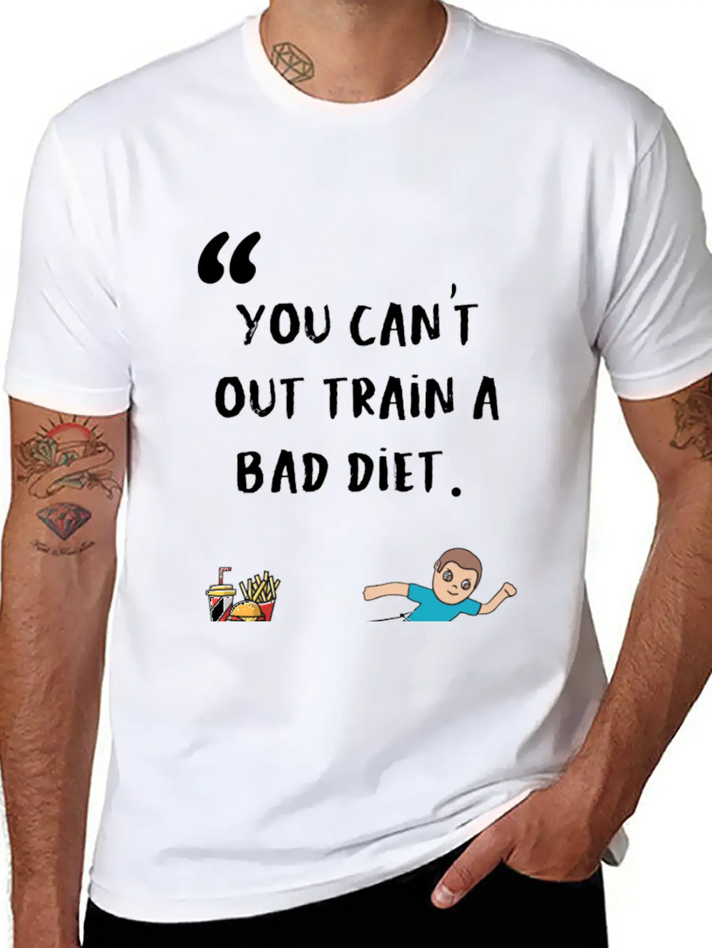 Diet Fitness Funny Gift Breathable Graphic T-Shirt – Perfect For Casual Days