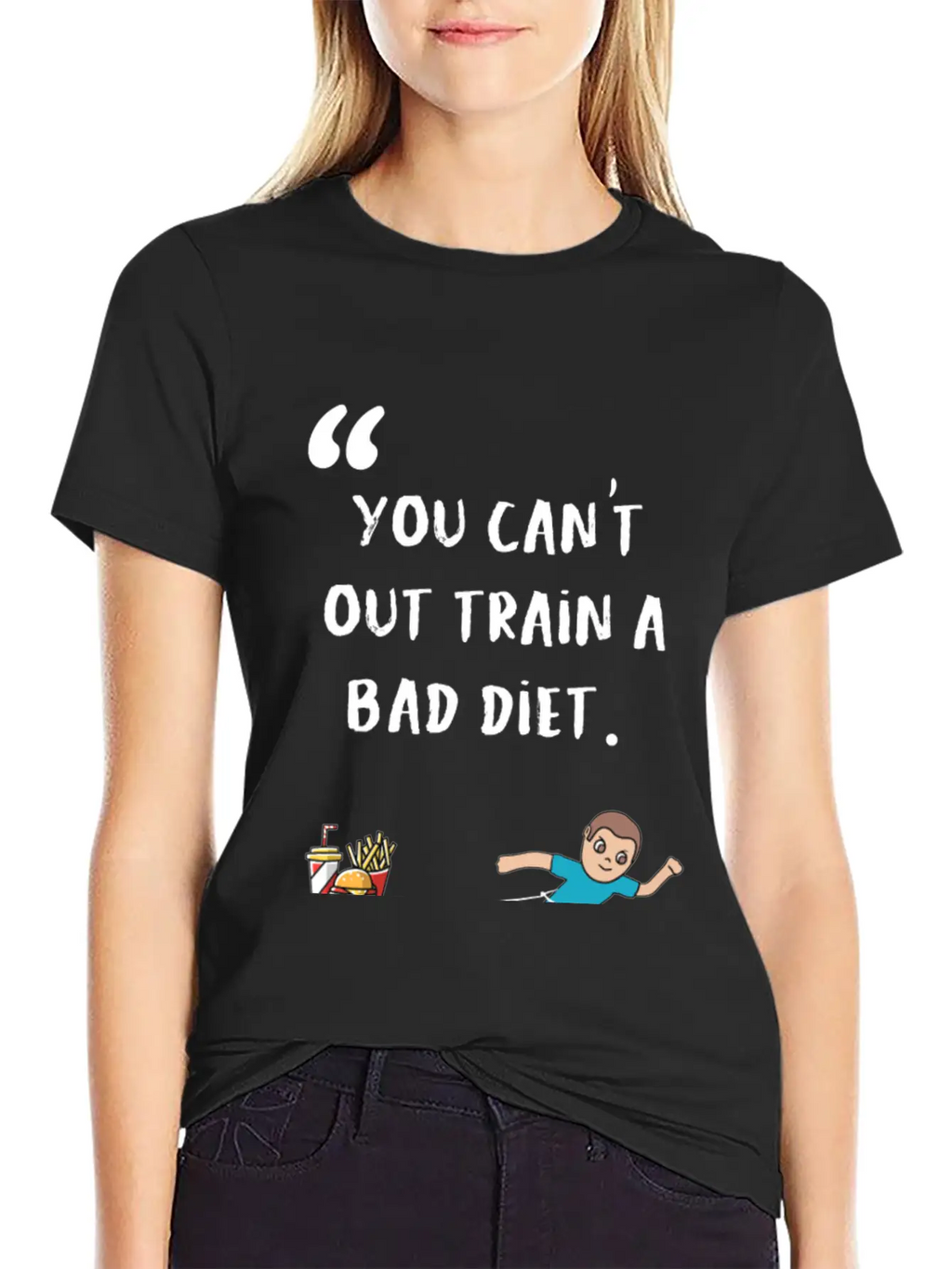 Diet Fitness Funny Gift Breathable Graphic T-Shirt – Perfect For Casual Days