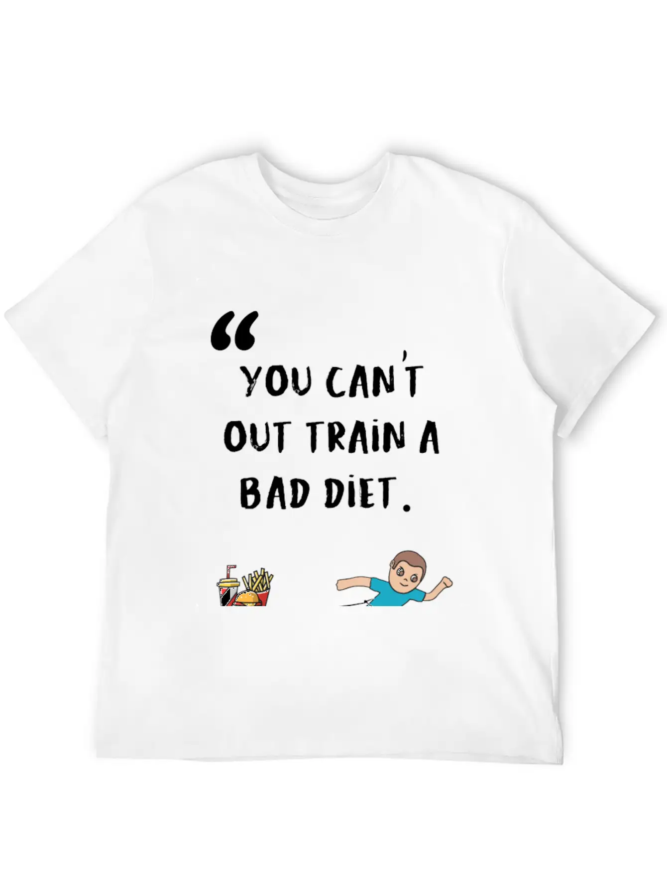Diet Fitness Funny Gift Breathable Graphic T-Shirt – Perfect For Casual Days