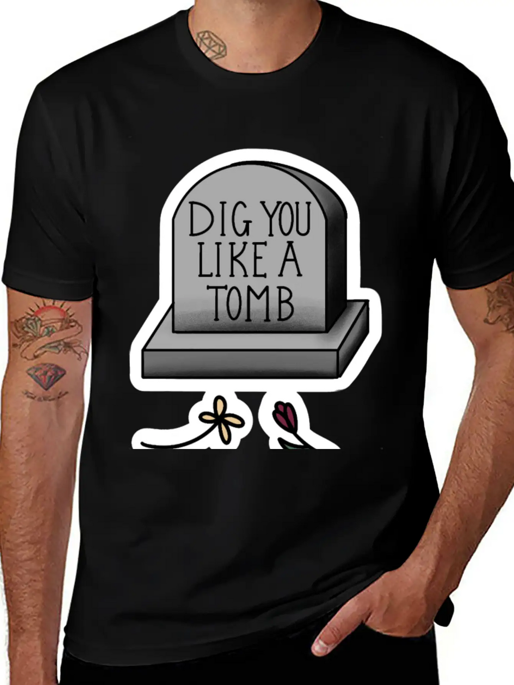 Dig You Like A Tomb Song Quote Breathable Graphic T-Shirt – Perfect For Casual Days
