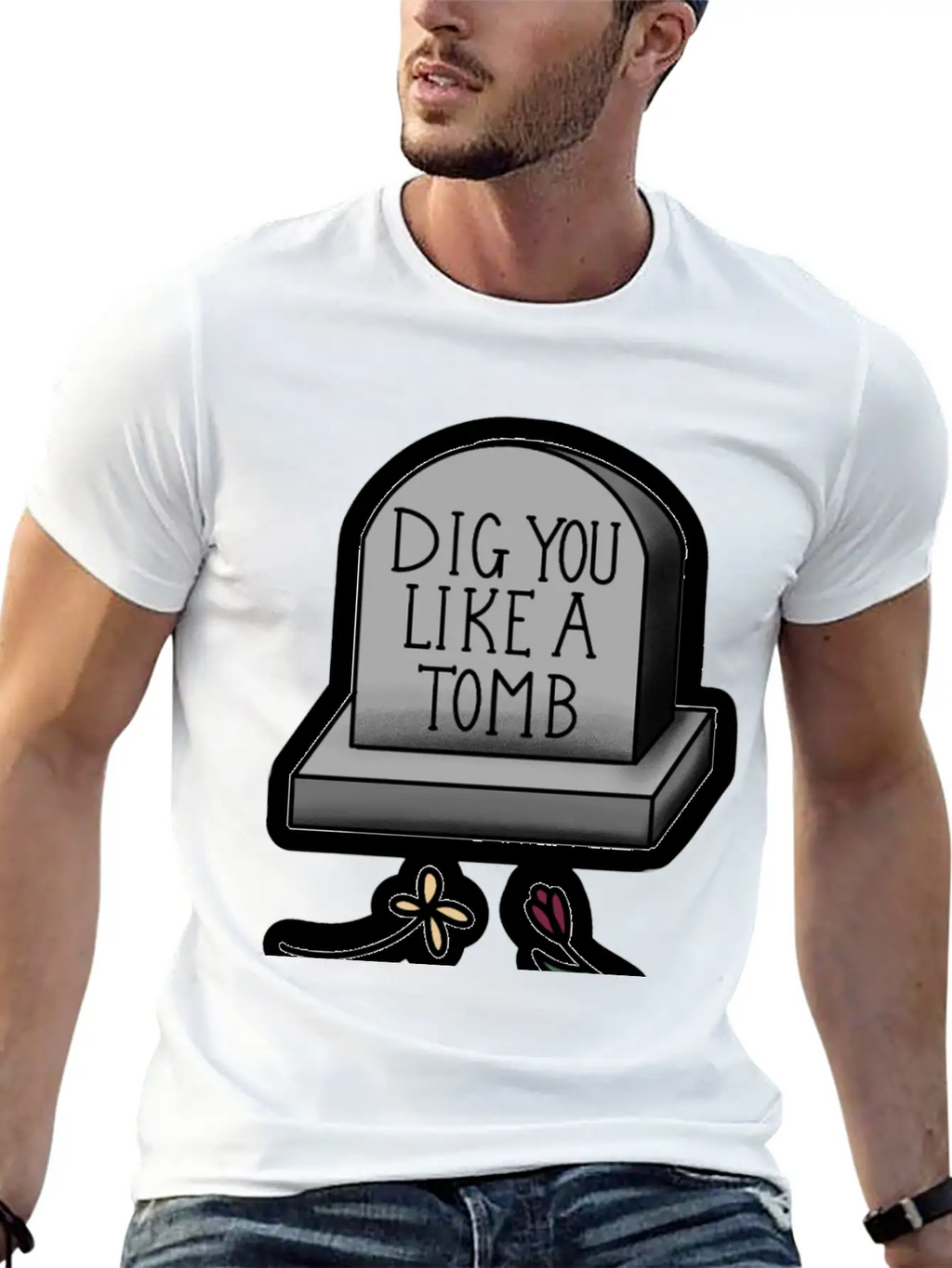 Dig You Like A Tomb Song Quote Breathable Graphic T-Shirt – Perfect For Casual Days