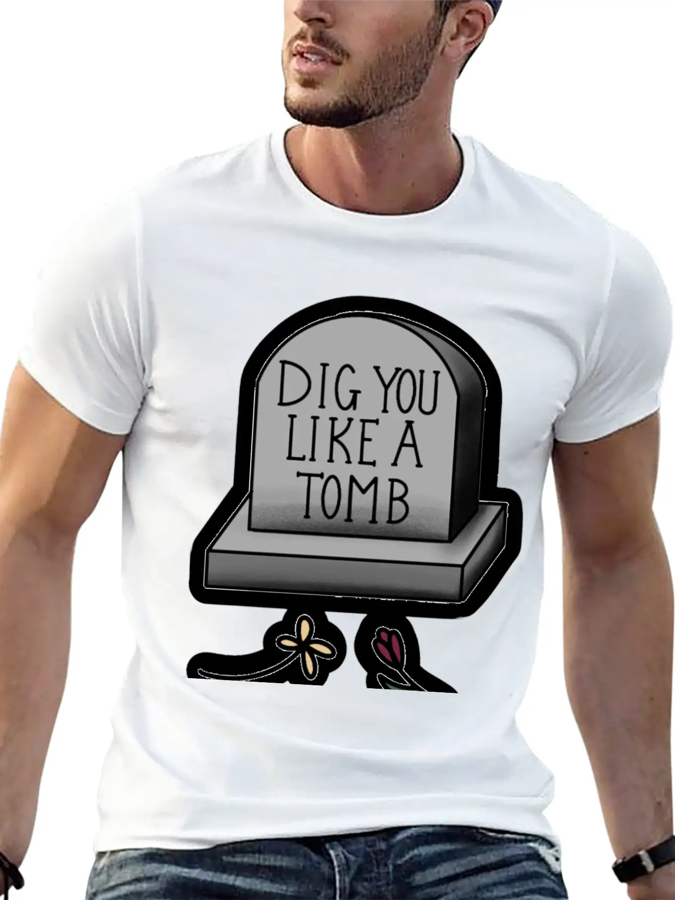 Dig You Like A Tomb Song Quote Breathable Graphic T-Shirt – Perfect For Casual Days