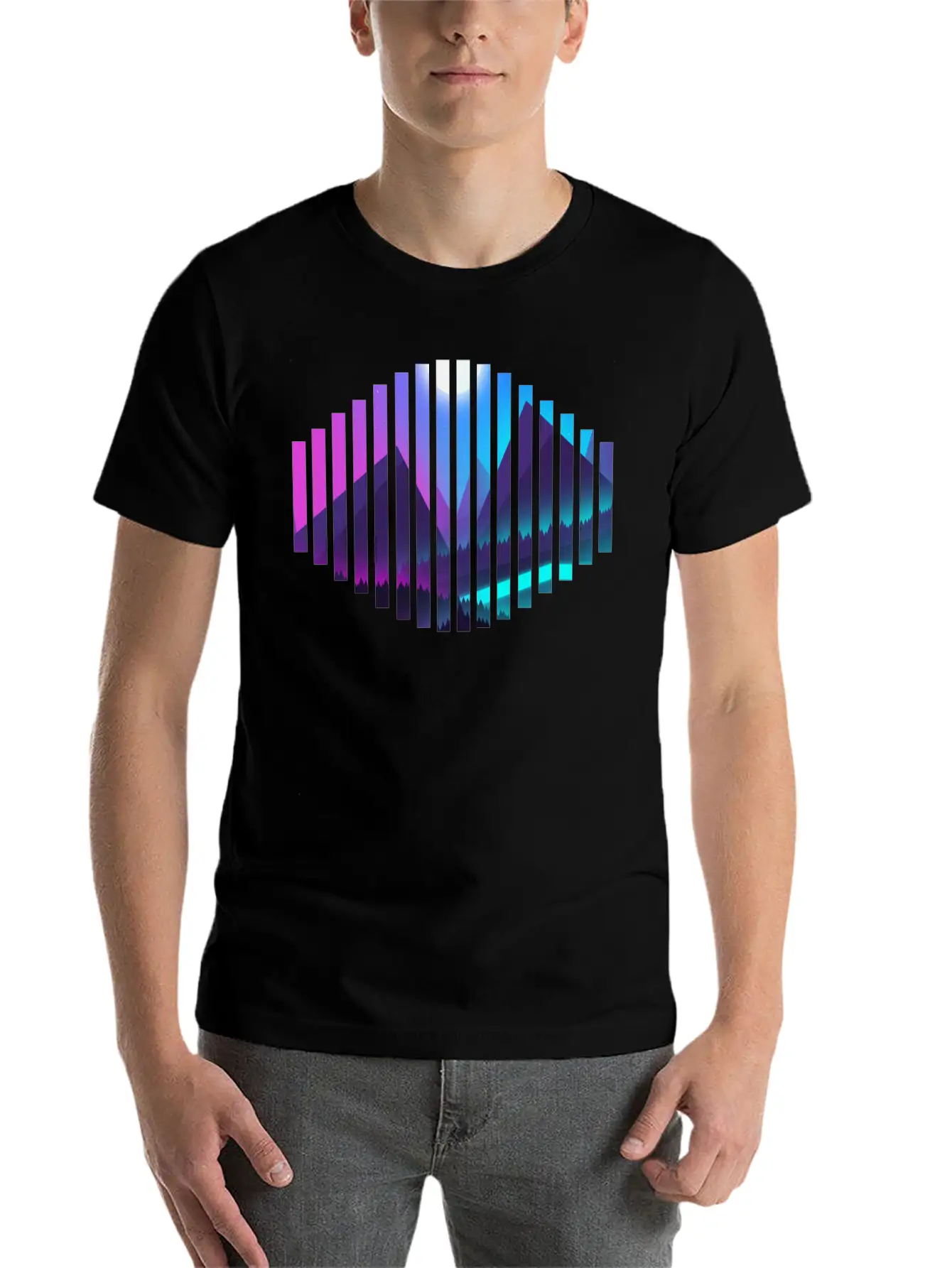 Digital Art Unisex Casual T-Shirt – Clean Design For Daily Comfort