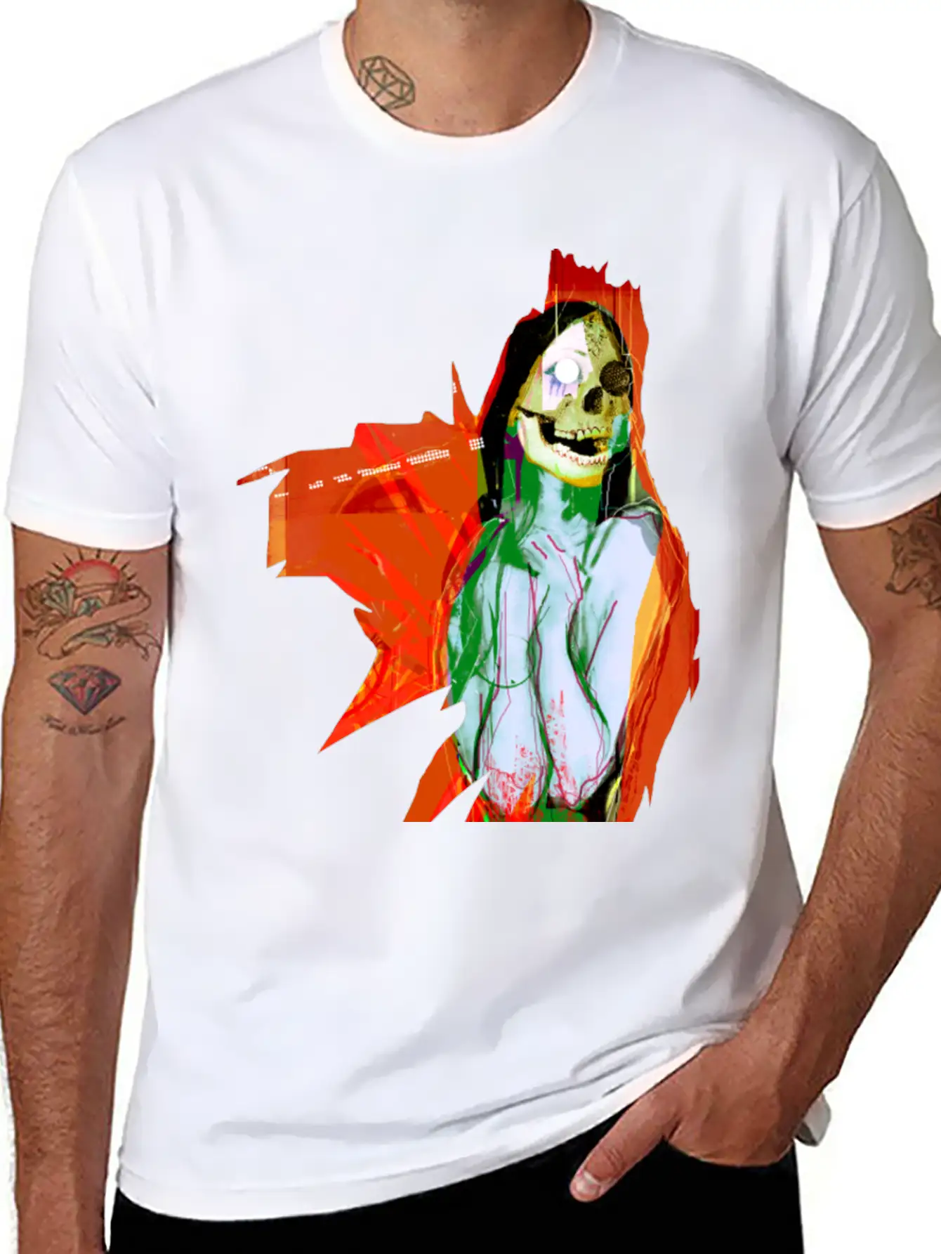 Digital Nightmare Essential Cotton Tee For Daily Outfits – Unisex Style