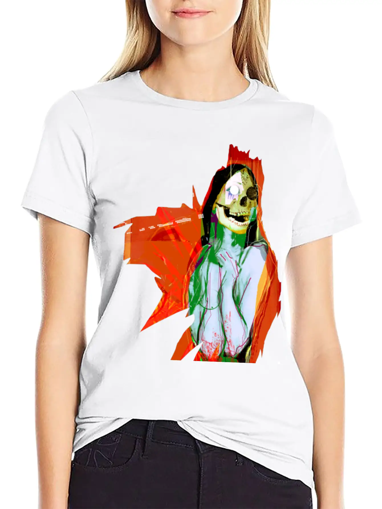 Digital Nightmare Essential Cotton Tee For Daily Outfits – Unisex Style