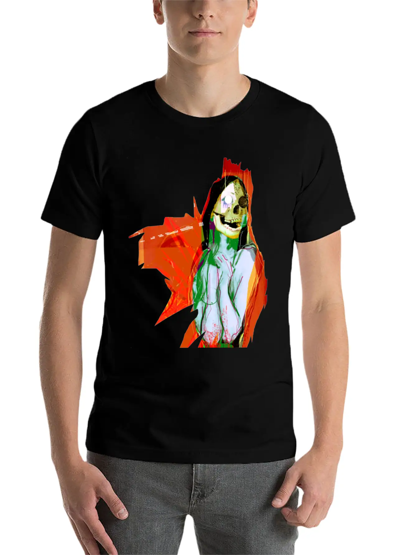 Digital Nightmare Essential Cotton Tee For Daily Outfits – Unisex Style