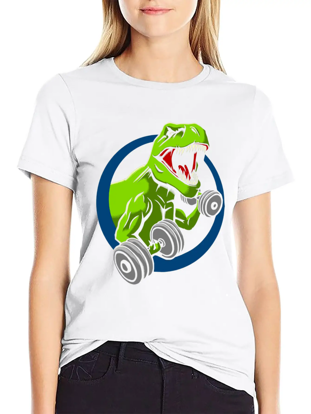 Dinosaur Gym Relaxed Everyday Tee – Lightweight And Durable Cotton