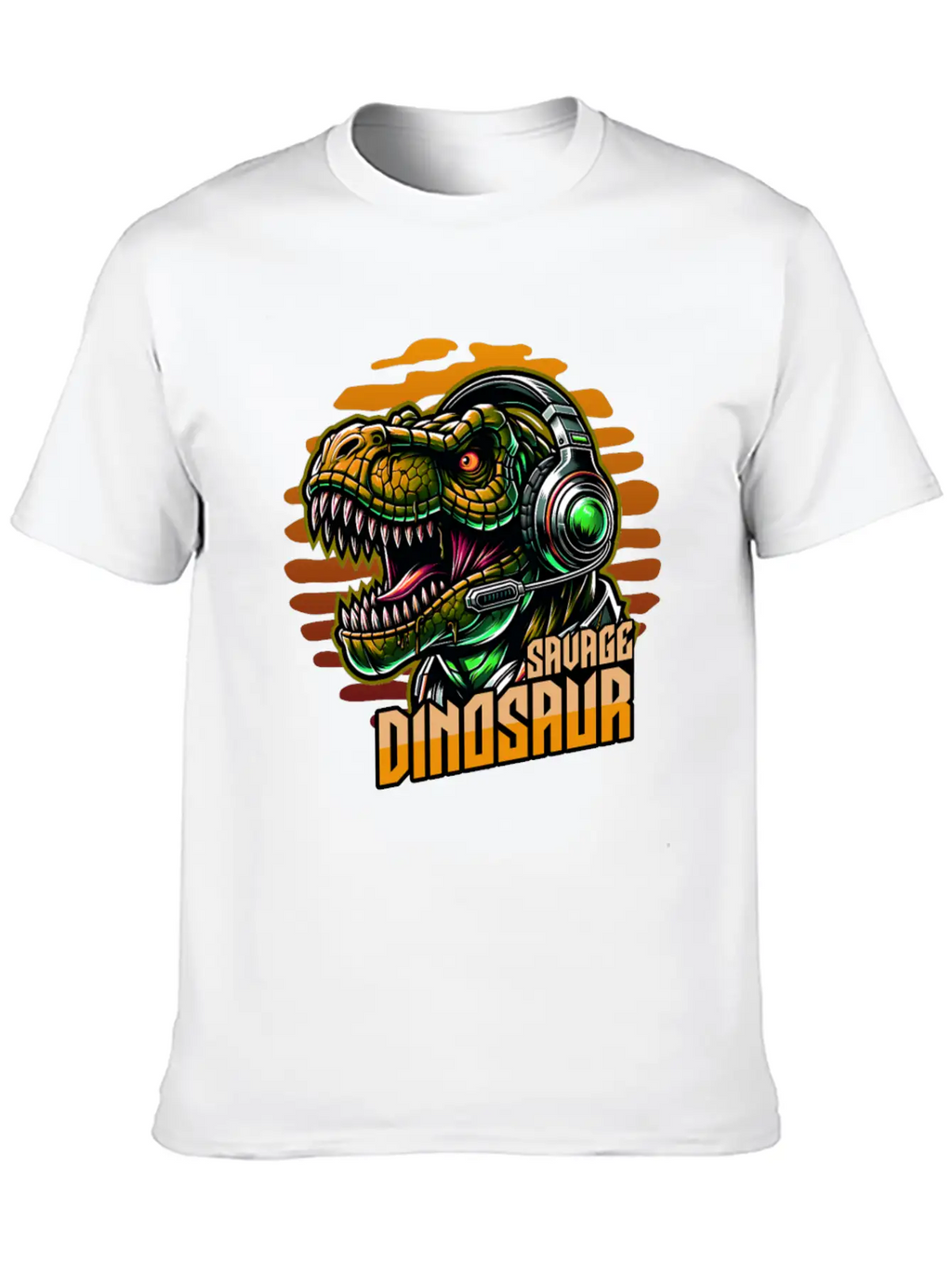 Dinosaur Savage Basic Graphic T-Shirt – Daily Comfort In Soft Cotton