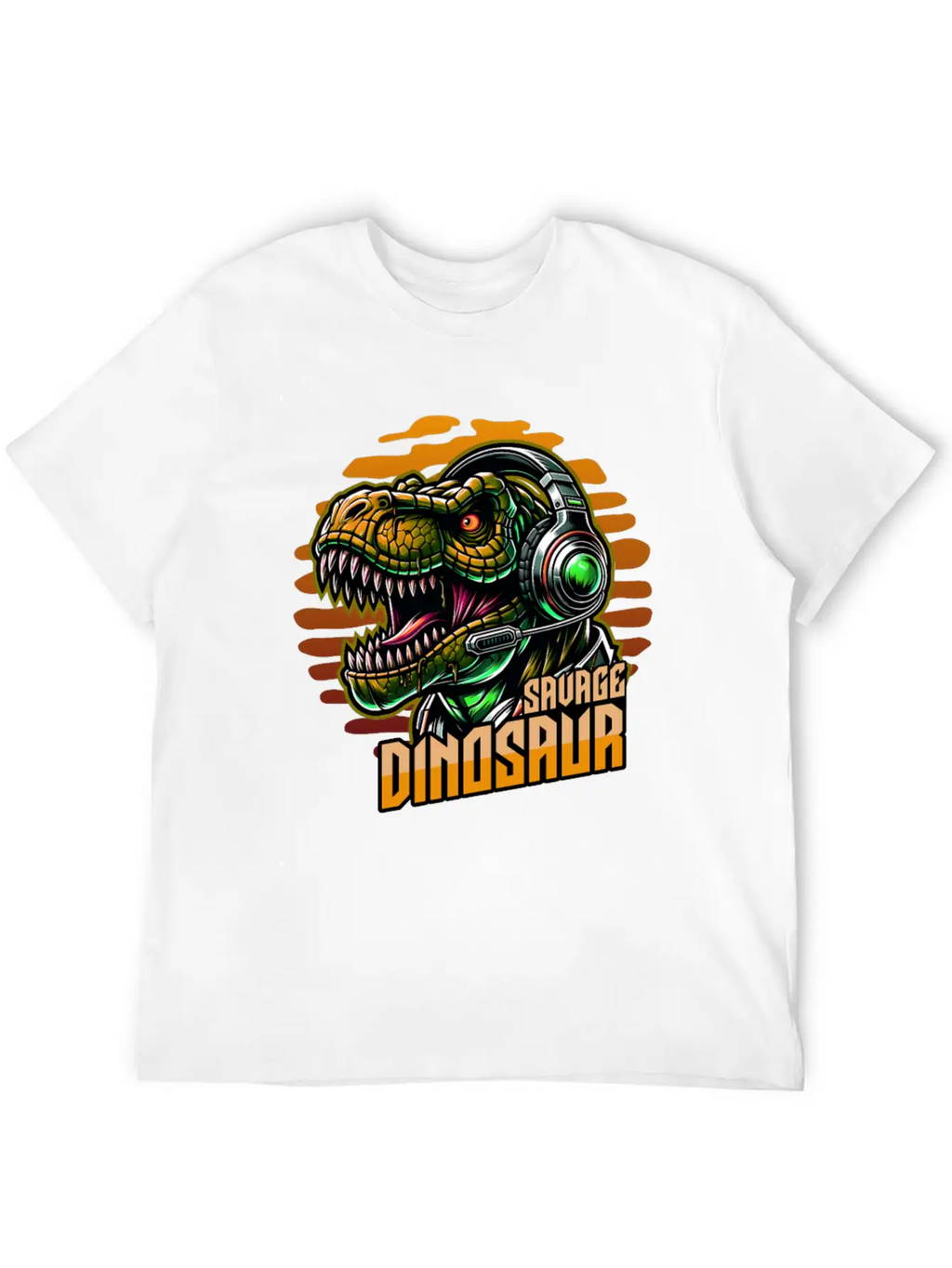 Dinosaur Savage Basic Graphic T-Shirt – Daily Comfort In Soft Cotton
